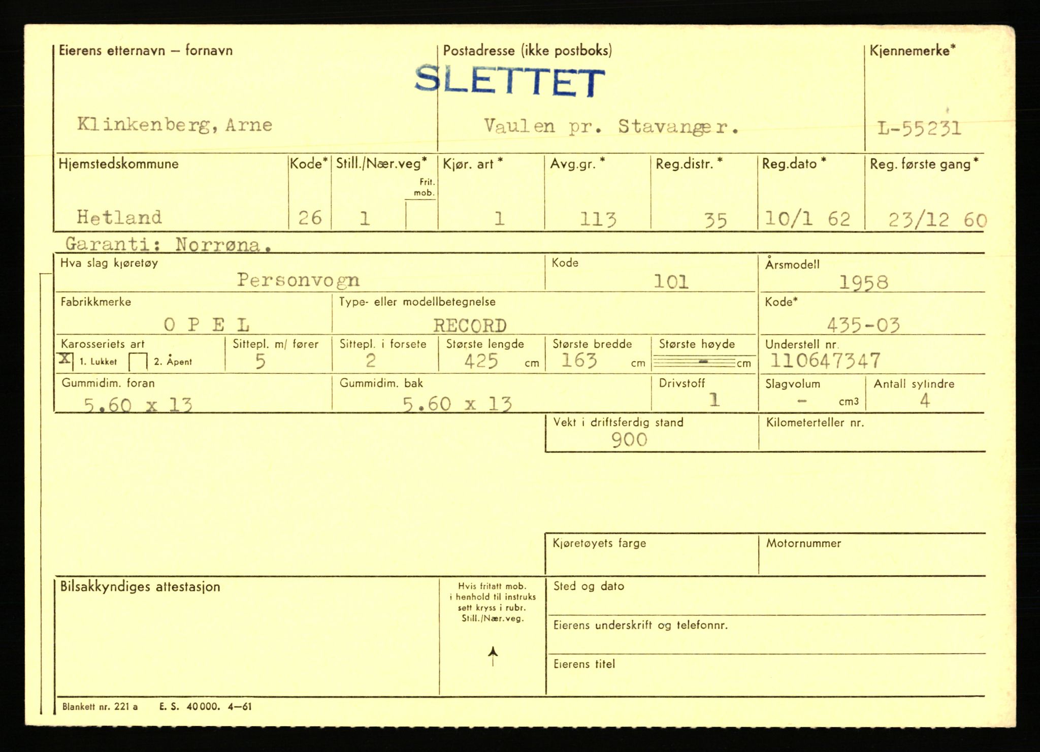 Stavanger trafikkstasjon, AV/SAST-A-101942/0/F/L0054: L-54200 - L-55699, 1930-1971, p. 2099