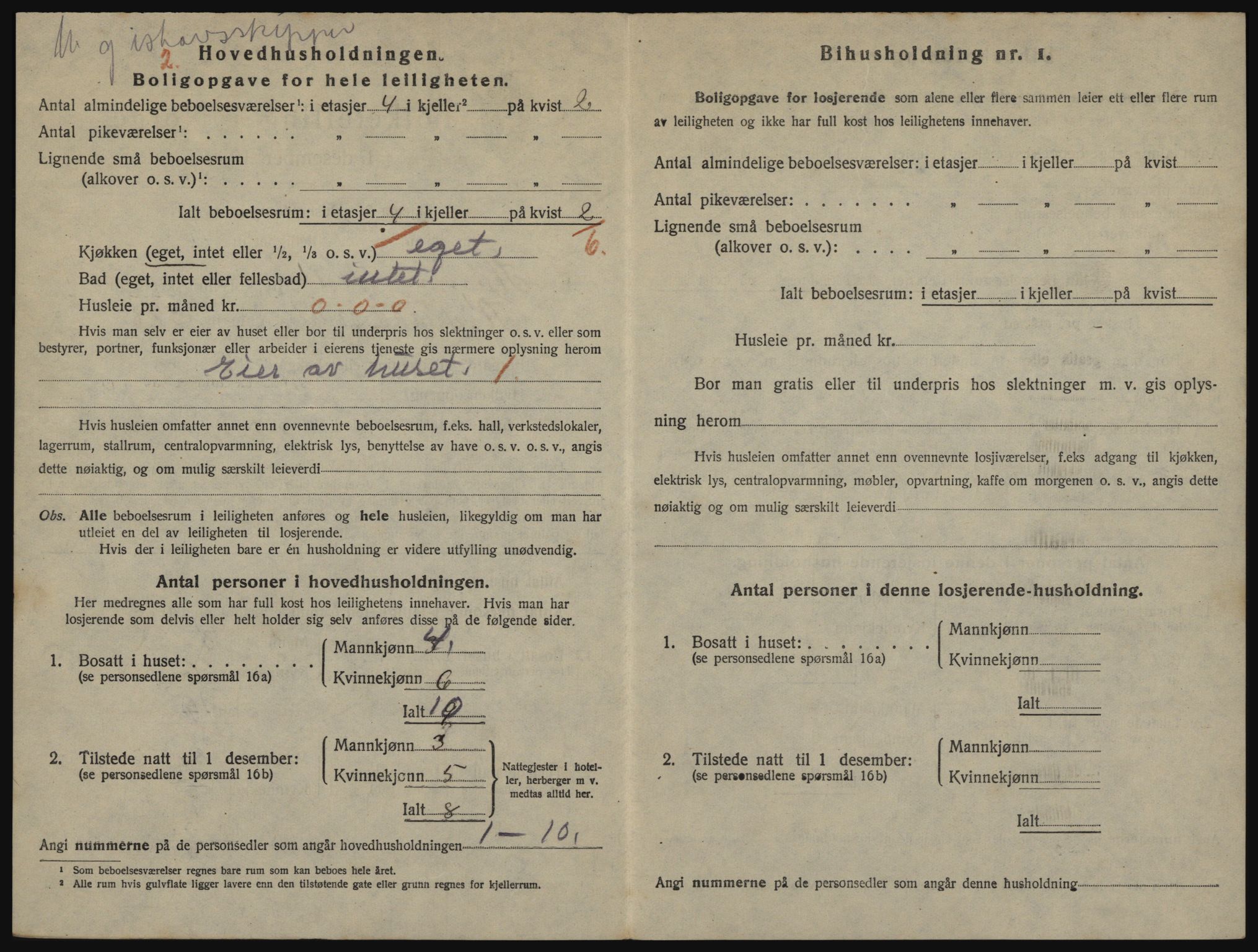 SATØ, 1920 census for Hammerfest, 1920, p. 1109