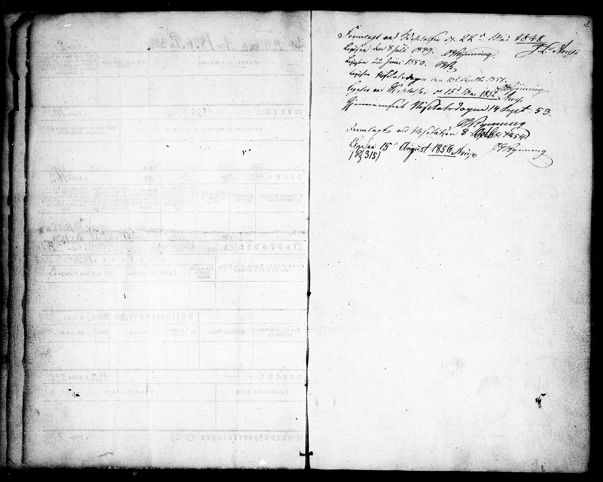 Gjerdrum prestekontor Kirkebøker, SAO/A-10412b/F/Fa/L0006: Parish register (official) no. I 6, 1845-1856, p. 1