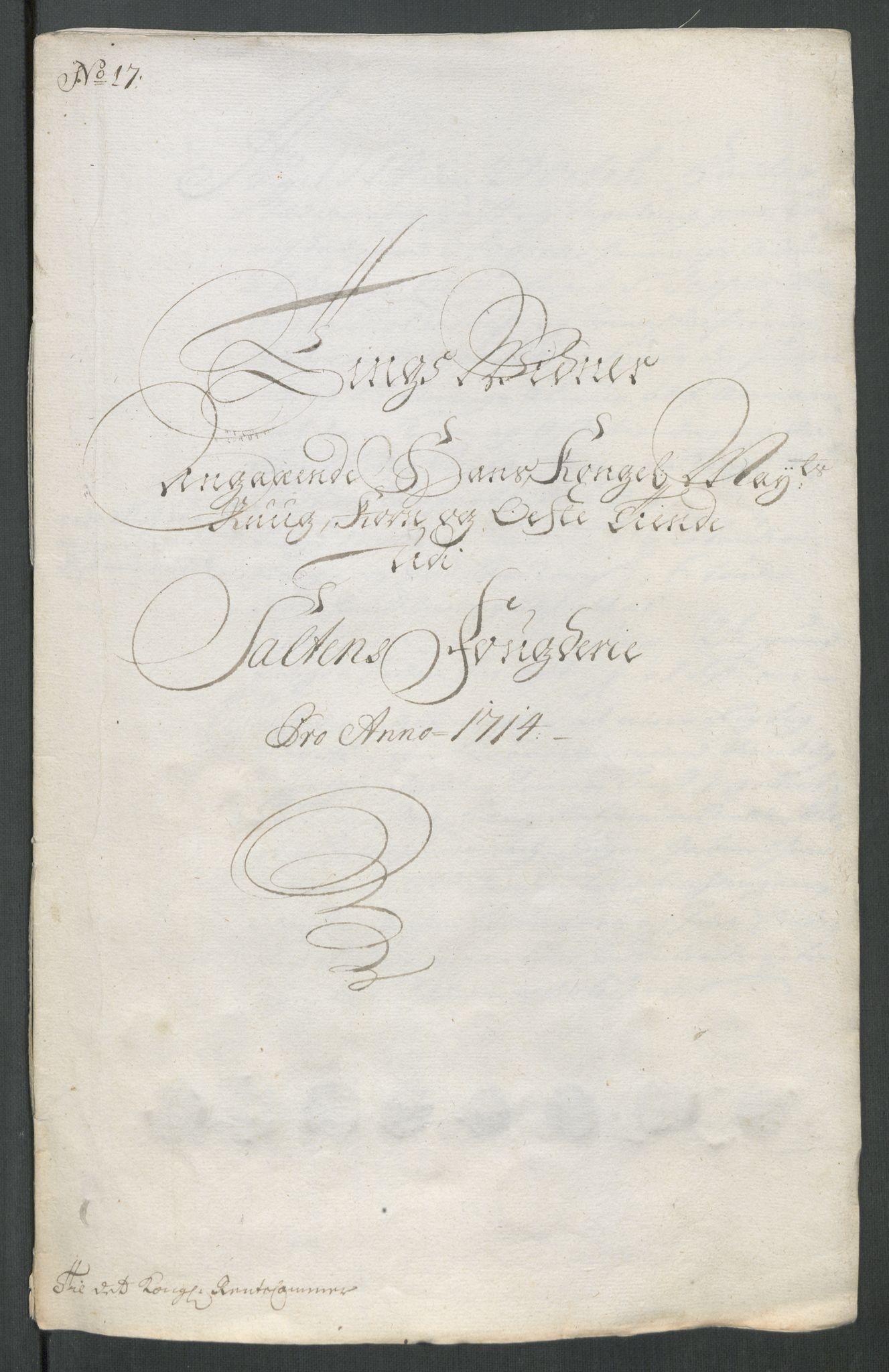 Rentekammeret inntil 1814, Reviderte regnskaper, Fogderegnskap, RA/EA-4092/R66/L4584: Fogderegnskap Salten, 1714, p. 252