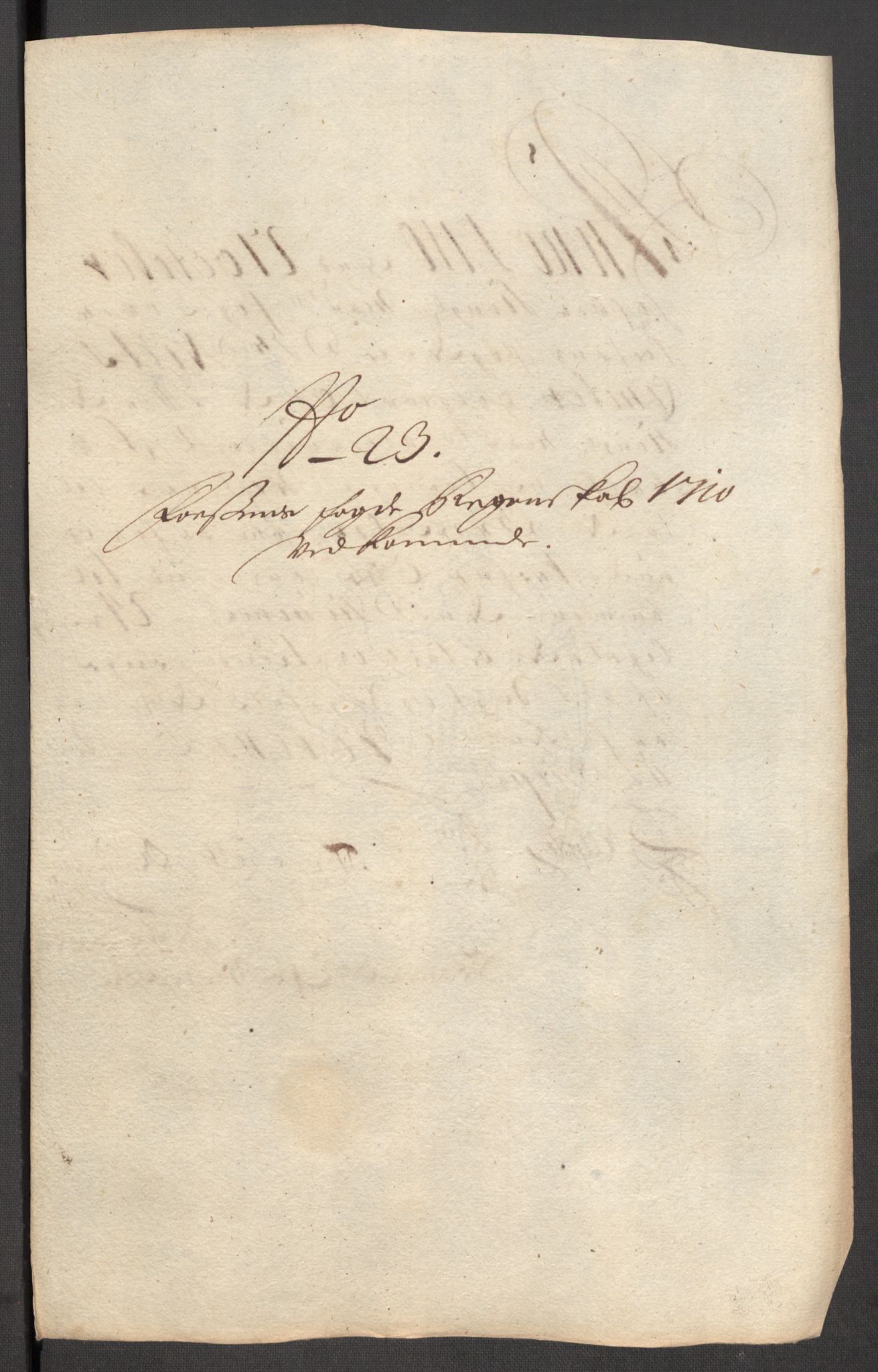 Rentekammeret inntil 1814, Reviderte regnskaper, Fogderegnskap, RA/EA-4092/R57/L3859: Fogderegnskap Fosen, 1710, p. 151