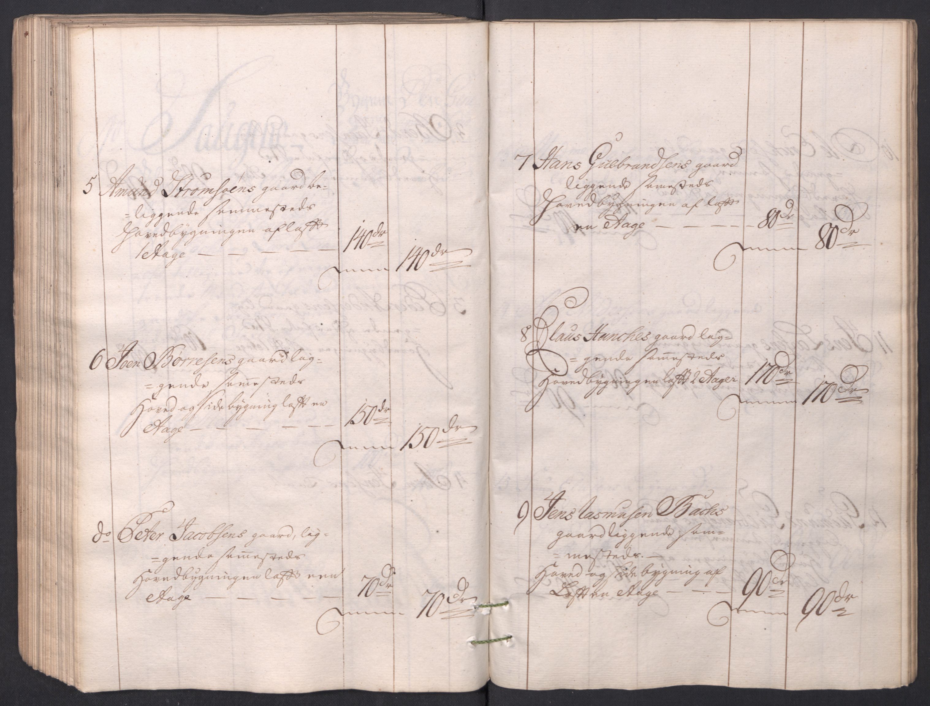 Kristiania stiftamt, AV/SAO-A-10386/I/Ia/L0001/0002: Branntakster / Christiania, 1766-1767