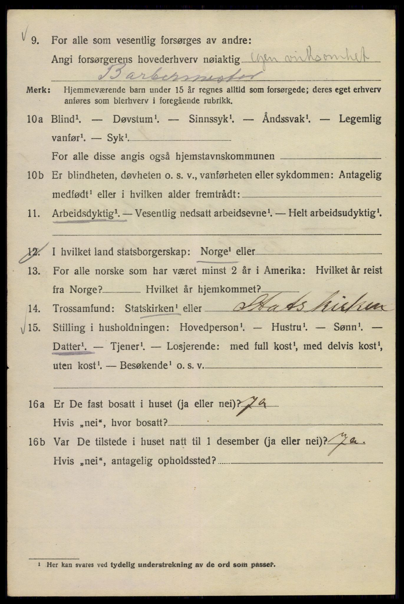 SAO, 1920 census for Kristiania, 1920, p. 562320