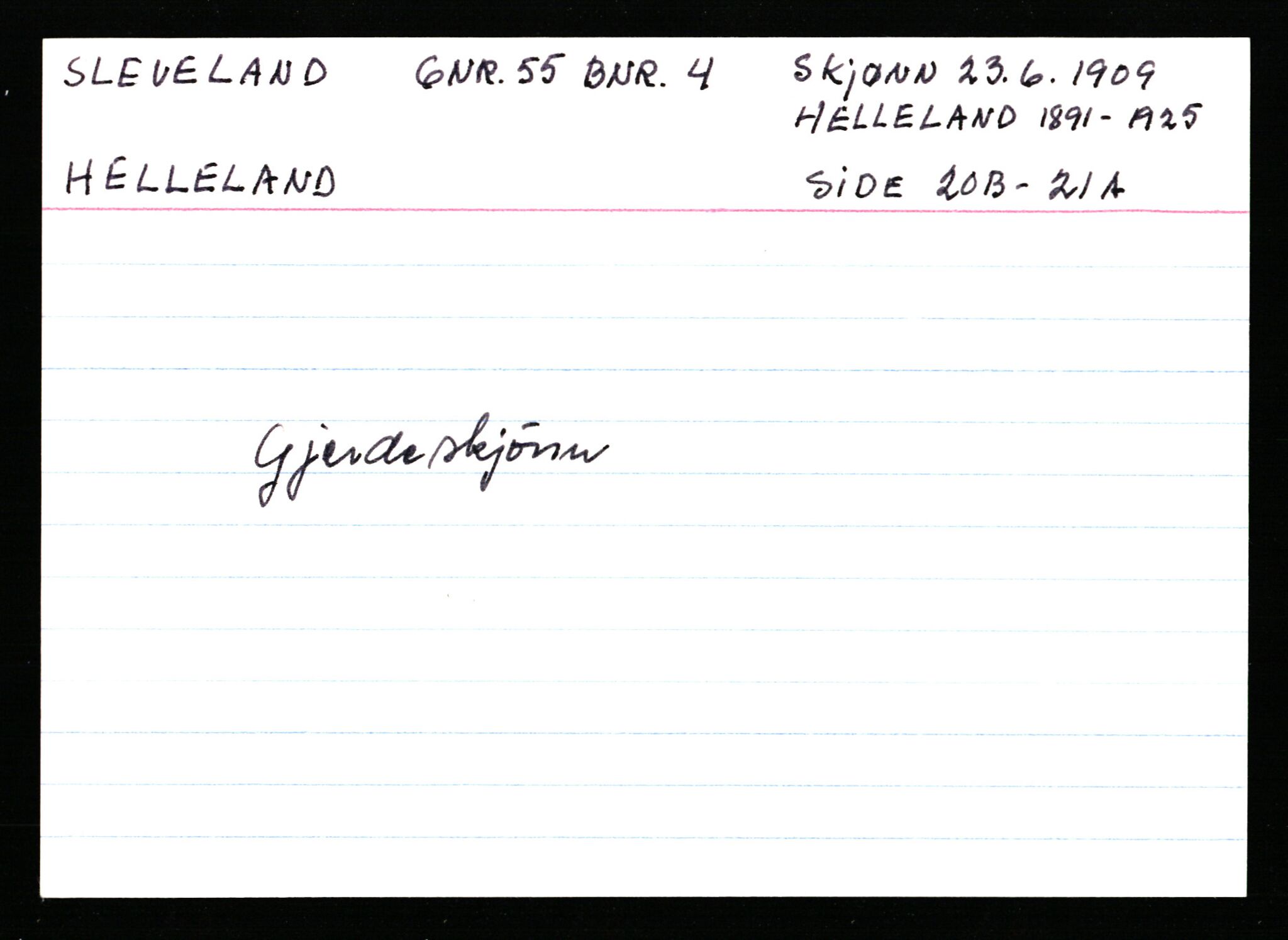 Statsarkivet i Stavanger, AV/SAST-A-101971/03/Y/Ym/L0053: Åstedskort sortert etter gårdsnavn: Skudeneshavn - Solbjør, 1600-1950, p. 382