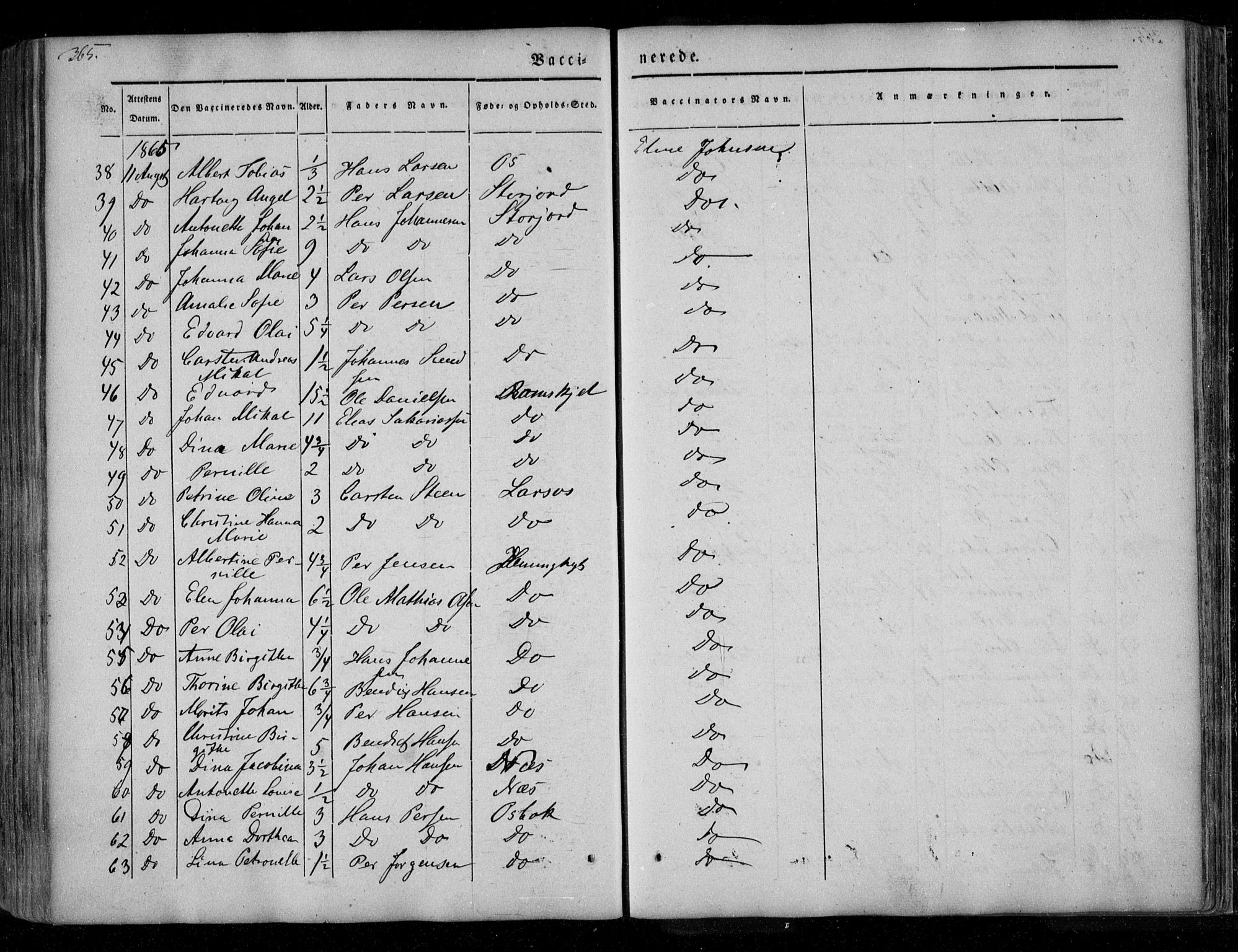 Ministerialprotokoller, klokkerbøker og fødselsregistre - Nordland, AV/SAT-A-1459/846/L0644: Parish register (official) no. 846A02, 1837-1872, p. 365