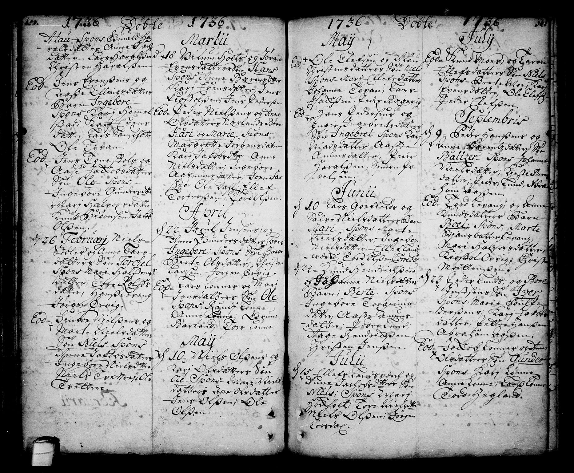 Sannidal kirkebøker, SAKO/A-296/F/Fa/L0001: Parish register (official) no. 1, 1702-1766, p. 150-151