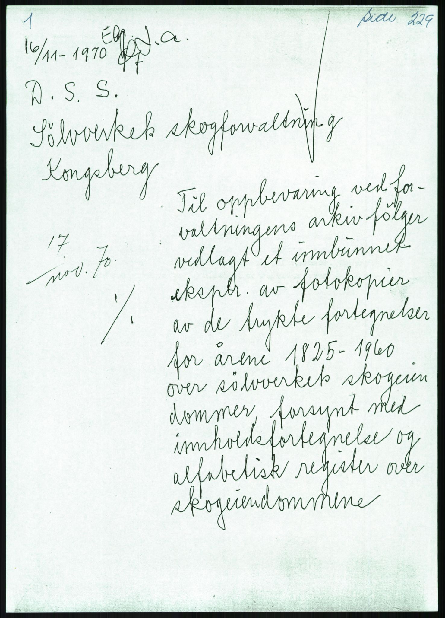 Direktoratet for statens skoger, AV/RA-S-1600/2/E/Eg/L0002: Arkivliste for 10.11-serien. Akershus til Sør-Trøndelag fylke. Mappenr. 1 - 925, 1957-1992, p. 245