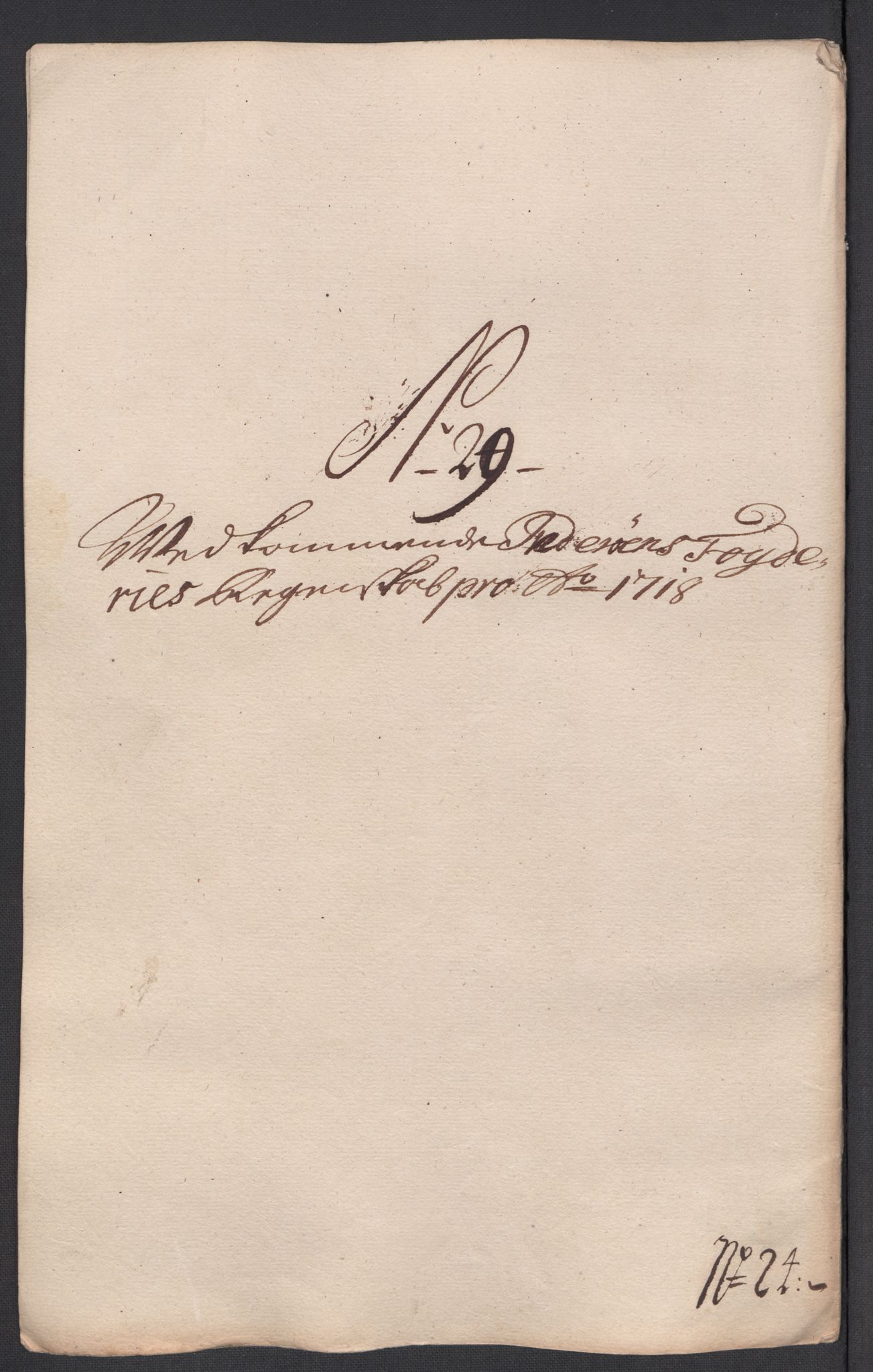 Rentekammeret inntil 1814, Reviderte regnskaper, Fogderegnskap, AV/RA-EA-4092/R63/L4326: Fogderegnskap Inderøy, 1718, p. 258