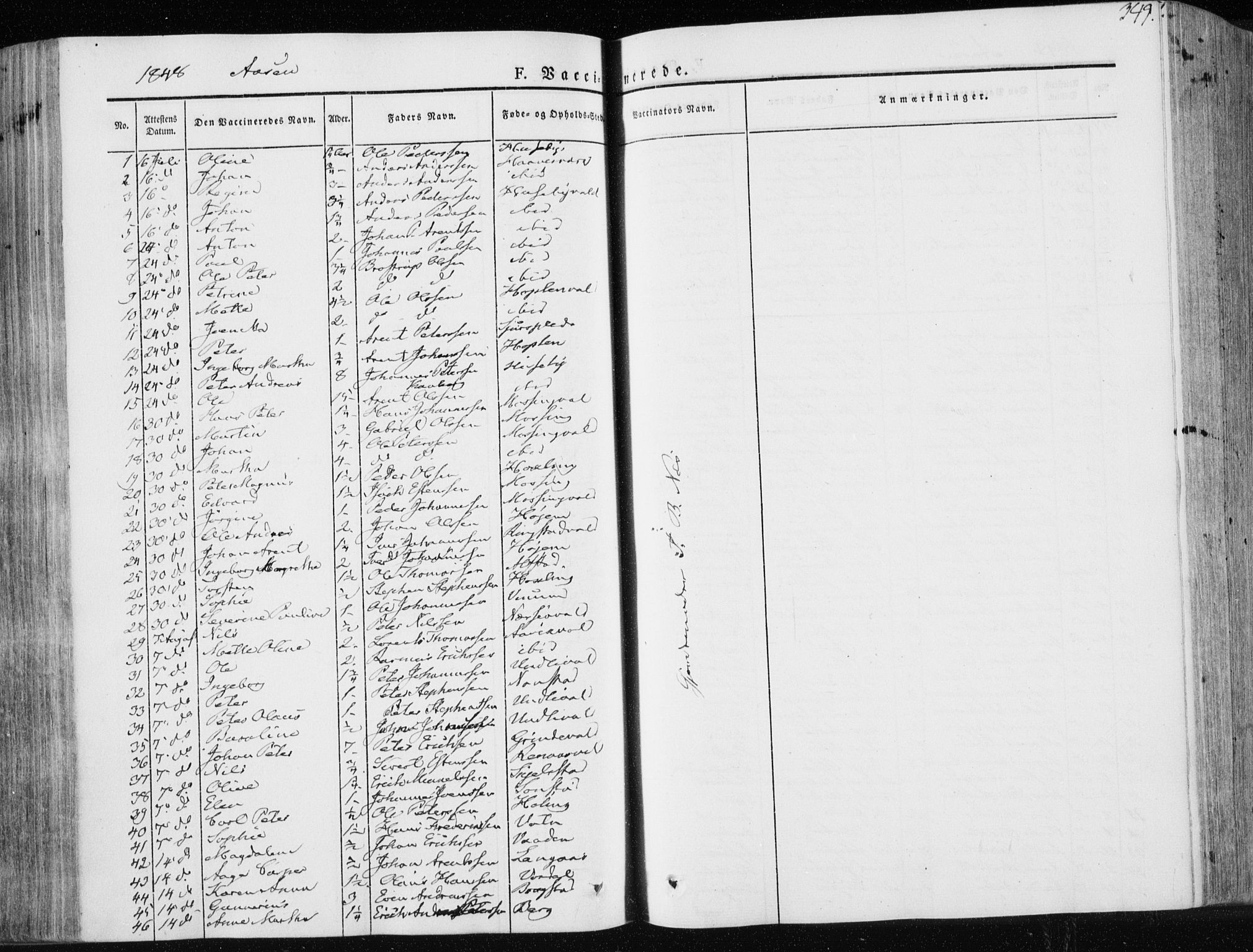 Ministerialprotokoller, klokkerbøker og fødselsregistre - Nord-Trøndelag, SAT/A-1458/713/L0115: Parish register (official) no. 713A06, 1838-1851, p. 349