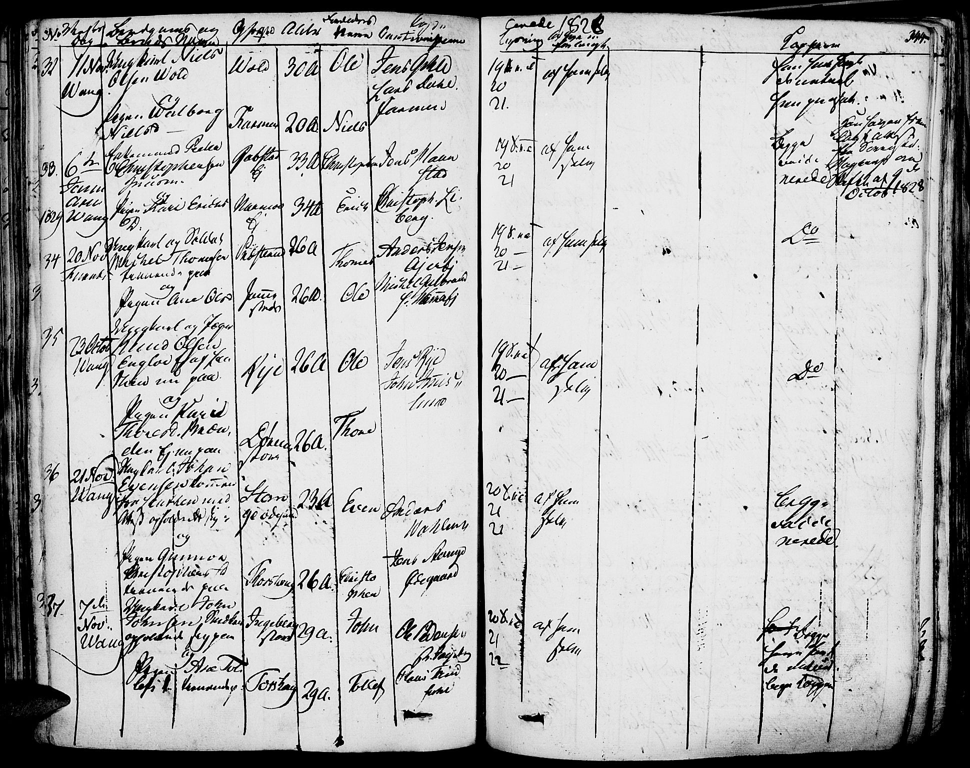 Vang prestekontor, Hedmark, AV/SAH-PREST-008/H/Ha/Haa/L0009: Parish register (official) no. 9, 1826-1841, p. 344