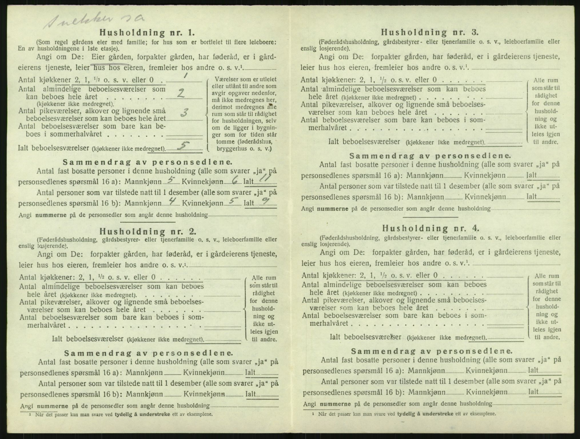 SAT, 1920 census for Borge, 1920, p. 434