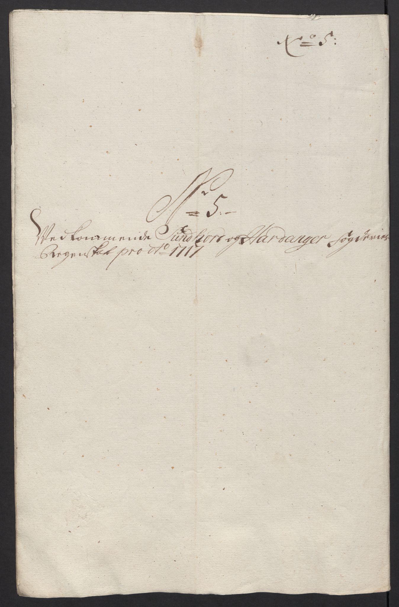 Rentekammeret inntil 1814, Reviderte regnskaper, Fogderegnskap, RA/EA-4092/R48/L2994: Fogderegnskap Sunnhordland og Hardanger, 1717, p. 81
