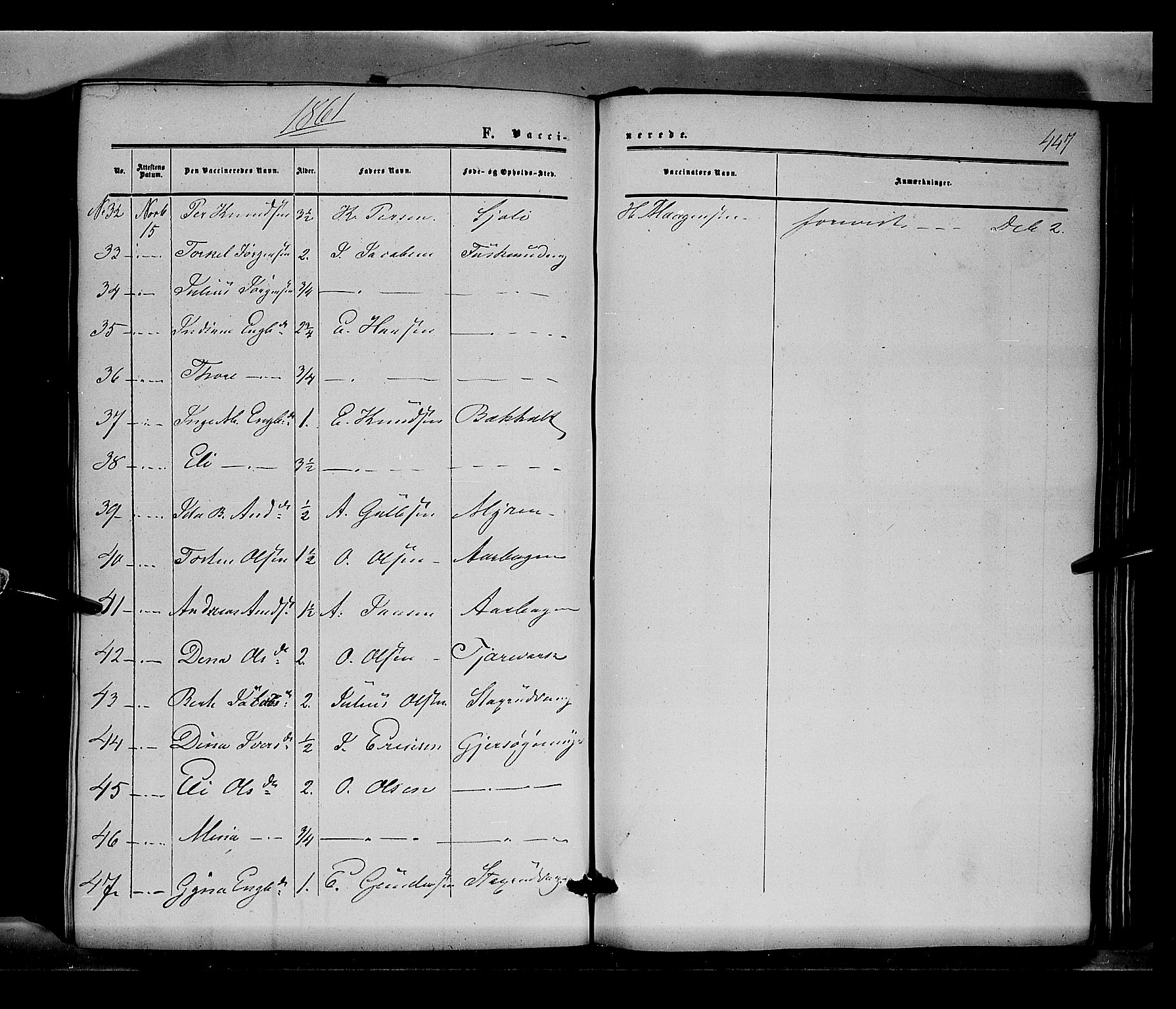 Sør-Odal prestekontor, AV/SAH-PREST-030/H/Ha/Haa/L0002: Parish register (official) no. 2, 1859-1863, p. 447