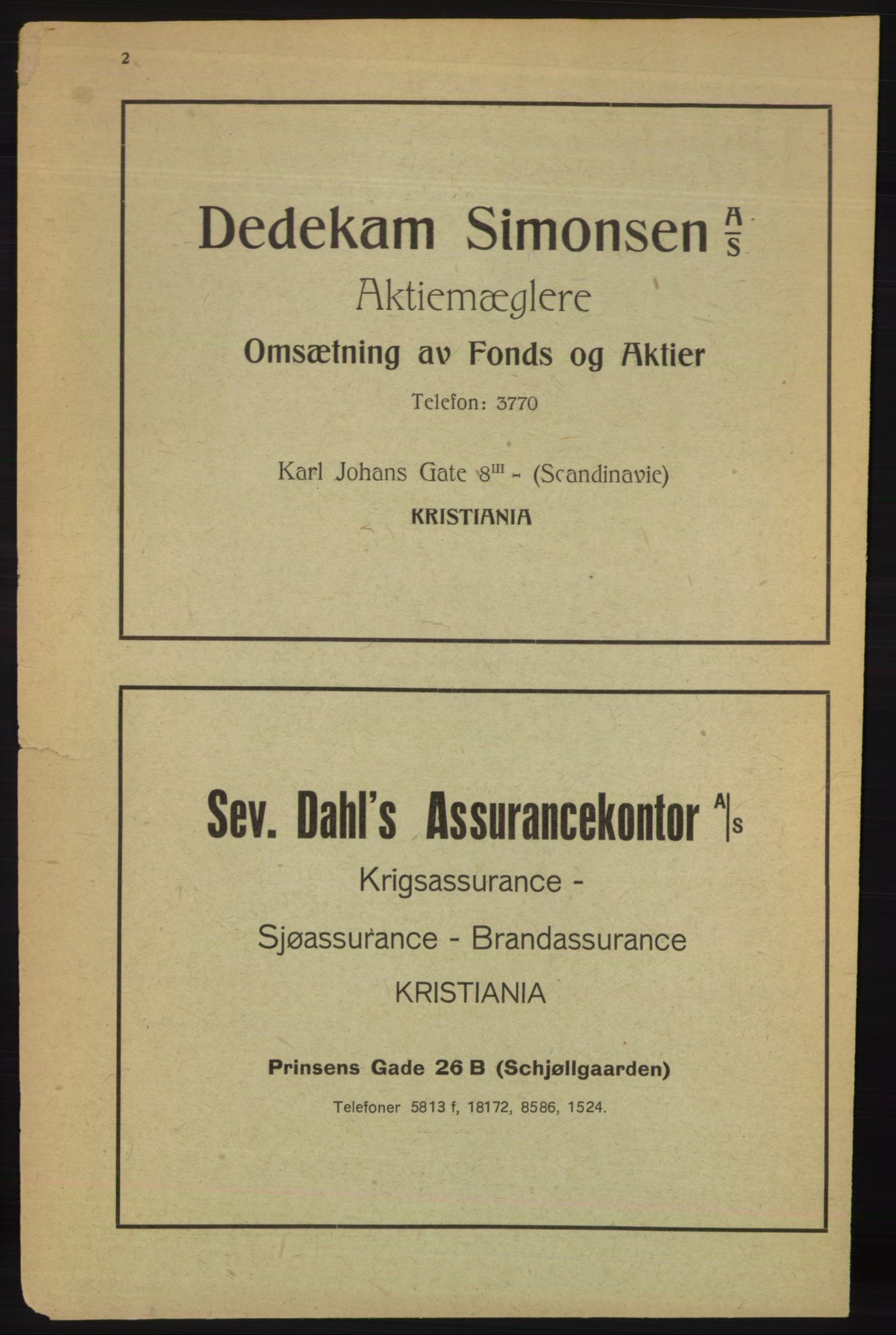 Kristiania/Oslo adressebok, PUBL/-, 1918, p. 5