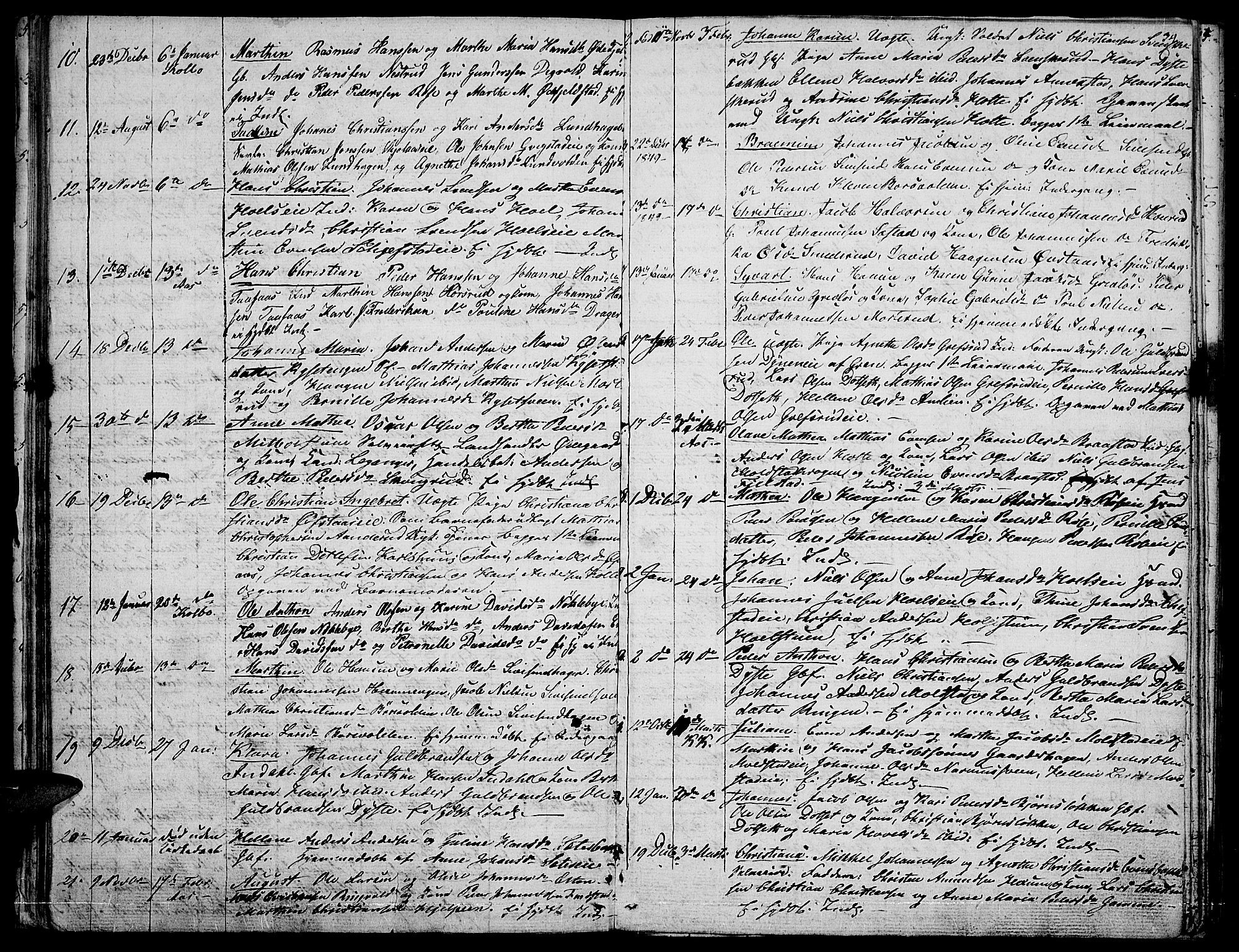 Vestre Toten prestekontor, SAH/PREST-108/H/Ha/Hab/L0003: Parish register (copy) no. 3, 1846-1854, p. 34