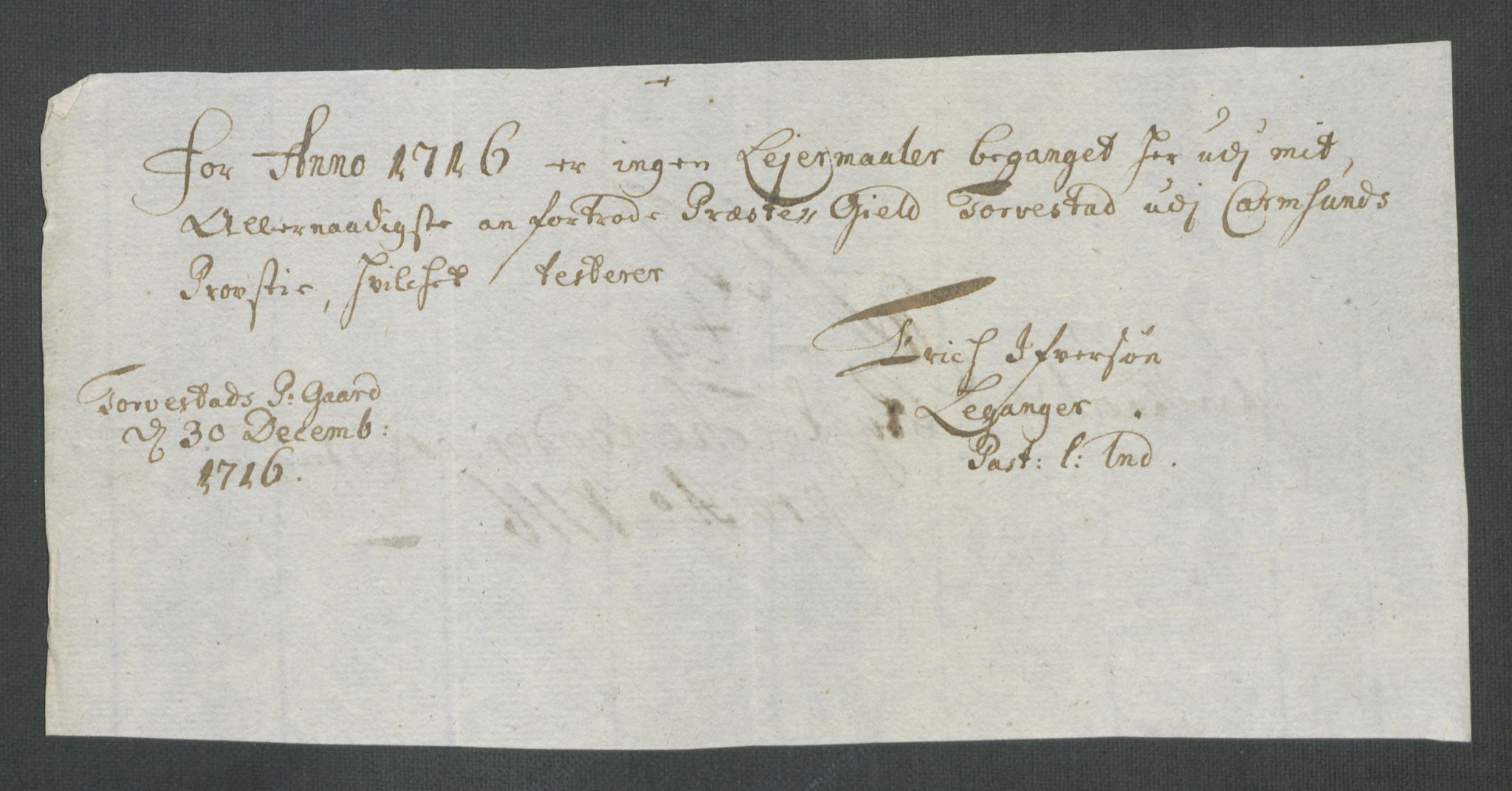 Rentekammeret inntil 1814, Reviderte regnskaper, Fogderegnskap, AV/RA-EA-4092/R47/L2869: Fogderegnskap Ryfylke, 1716, p. 276