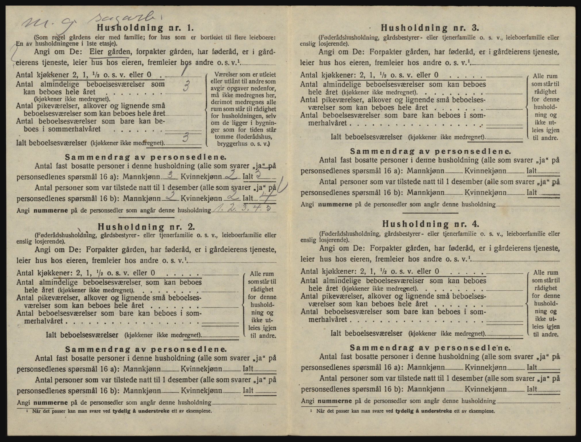 SAO, 1920 census for Glemmen, 1920, p. 72