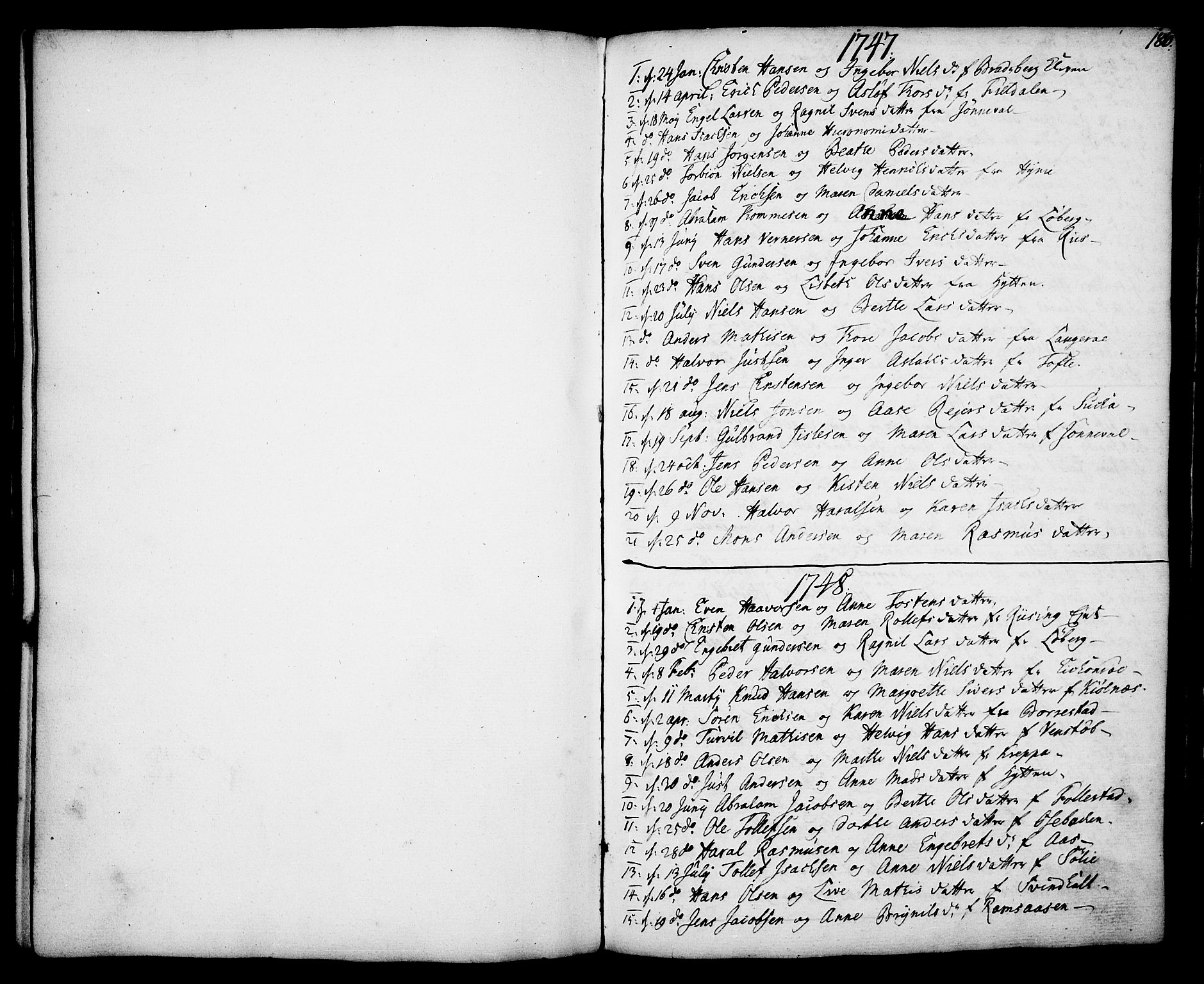 Gjerpen kirkebøker, SAKO/A-265/F/Fa/L0002: Parish register (official) no. I 2, 1747-1795, p. 186