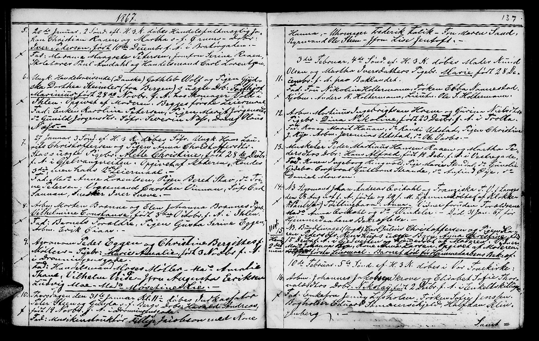 Ministerialprotokoller, klokkerbøker og fødselsregistre - Sør-Trøndelag, SAT/A-1456/602/L0140: Parish register (copy) no. 602C08, 1864-1872, p. 136-137