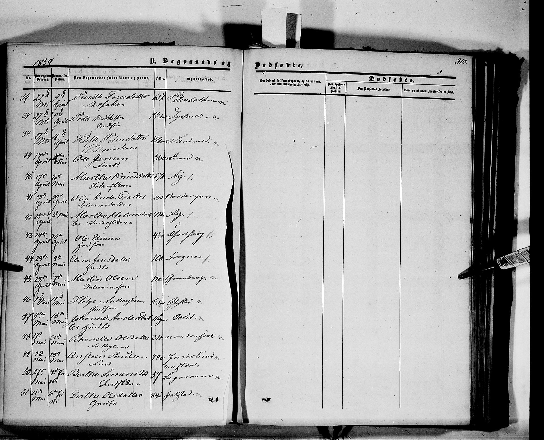 Vang prestekontor, Hedmark, AV/SAH-PREST-008/H/Ha/Haa/L0012: Parish register (official) no. 12, 1855-1870, p. 310