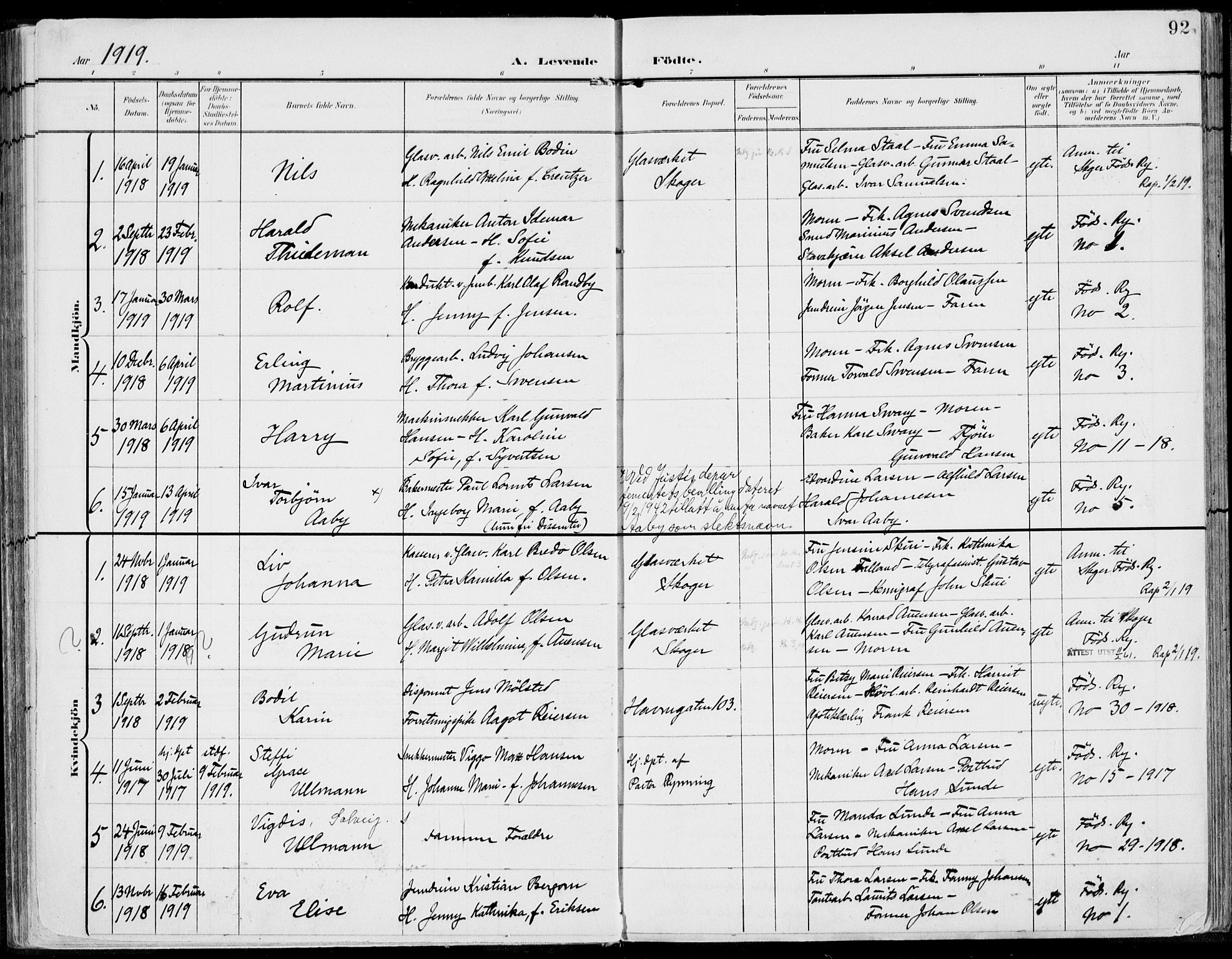 Strømsø kirkebøker, AV/SAKO-A-246/F/Fb/L0008: Parish register (official) no. II 8, 1902-1933, p. 92