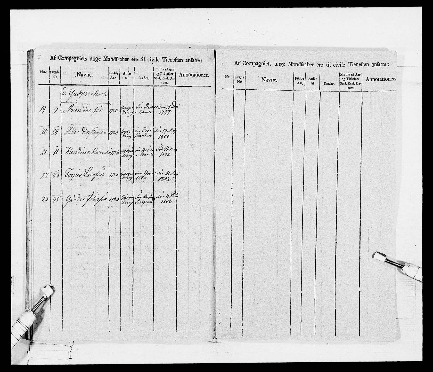 Generalitets- og kommissariatskollegiet, Det kongelige norske kommissariatskollegium, AV/RA-EA-5420/E/Eh/L0115: Telemarkske nasjonale infanteriregiment, 1802-1805, p. 288