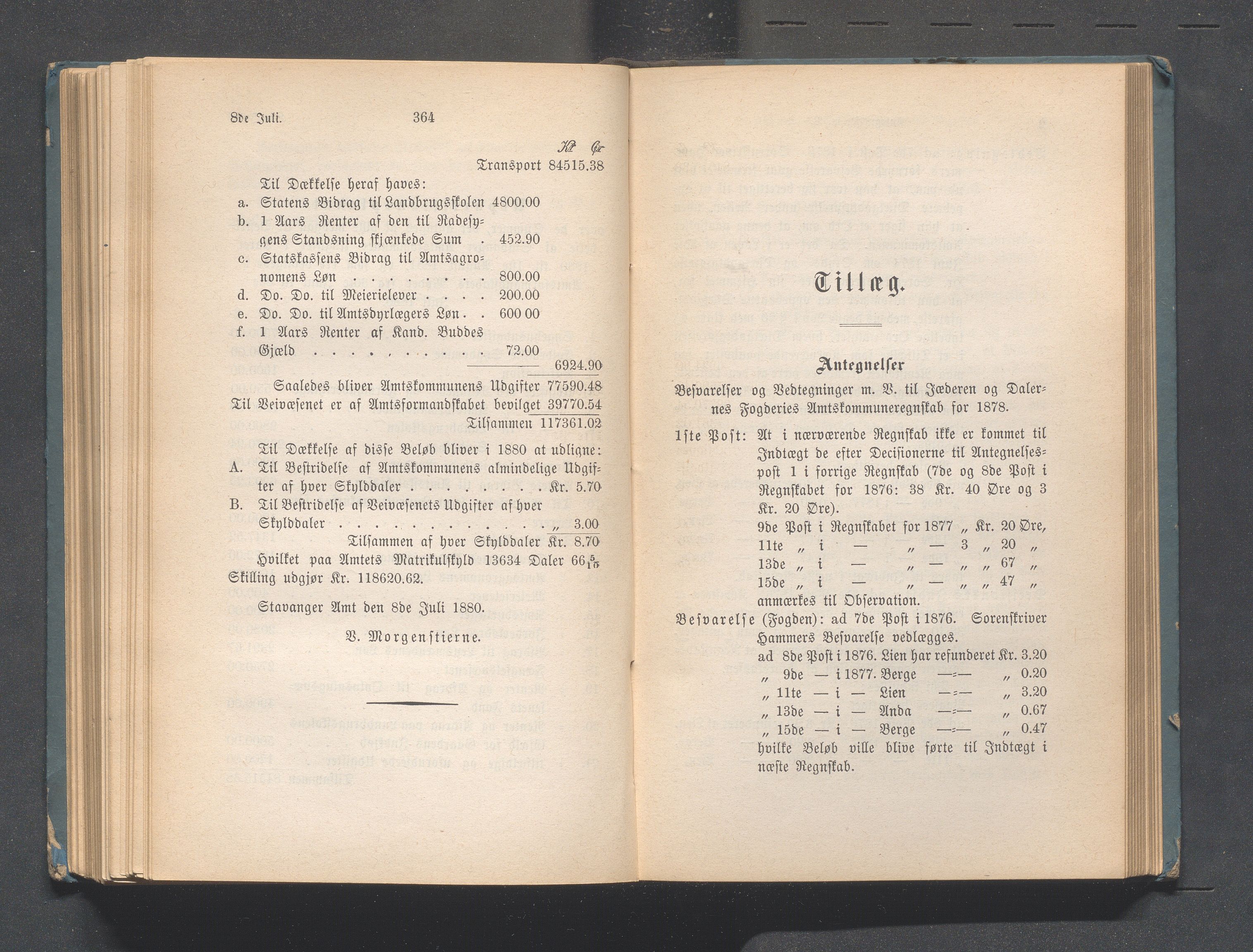 Rogaland fylkeskommune - Fylkesrådmannen , IKAR/A-900/A, 1880, p. 188