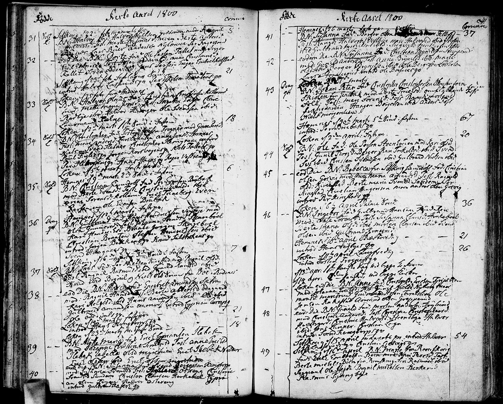 Høland prestekontor Kirkebøker, SAO/A-10346a/F/Fa/L0006: Parish register (official) no. I 6, 1794-1814, p. 41