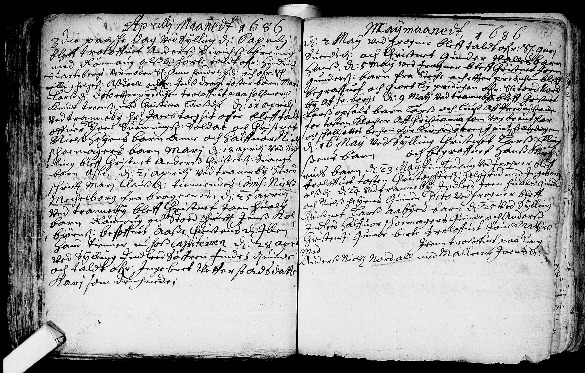 Lier kirkebøker, AV/SAKO-A-230/F/Fa/L0001: Parish register (official) no. I 1, 1672-1701, p. 97