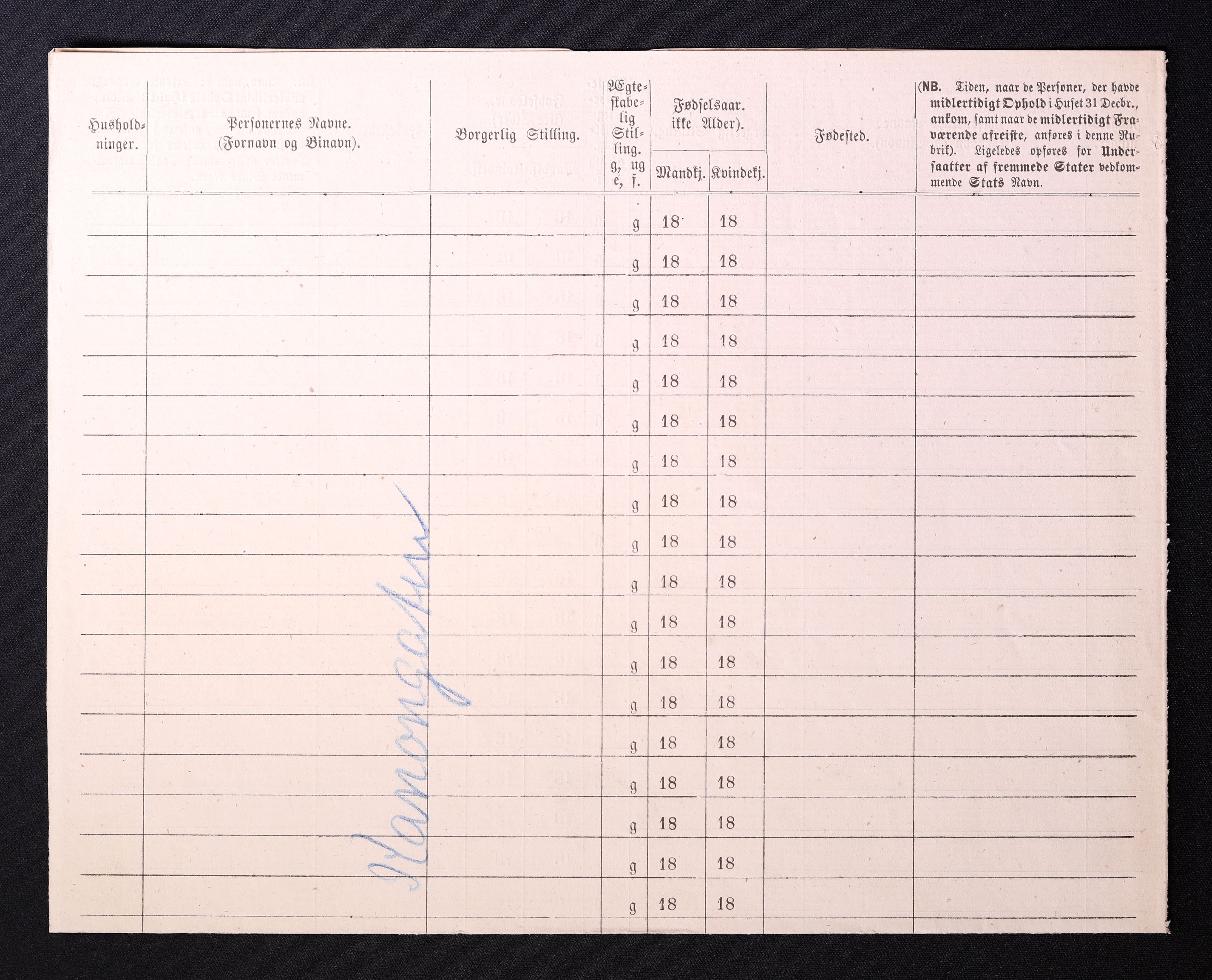 RA, 1870 census for 0301 Kristiania, 1870, p. 1407