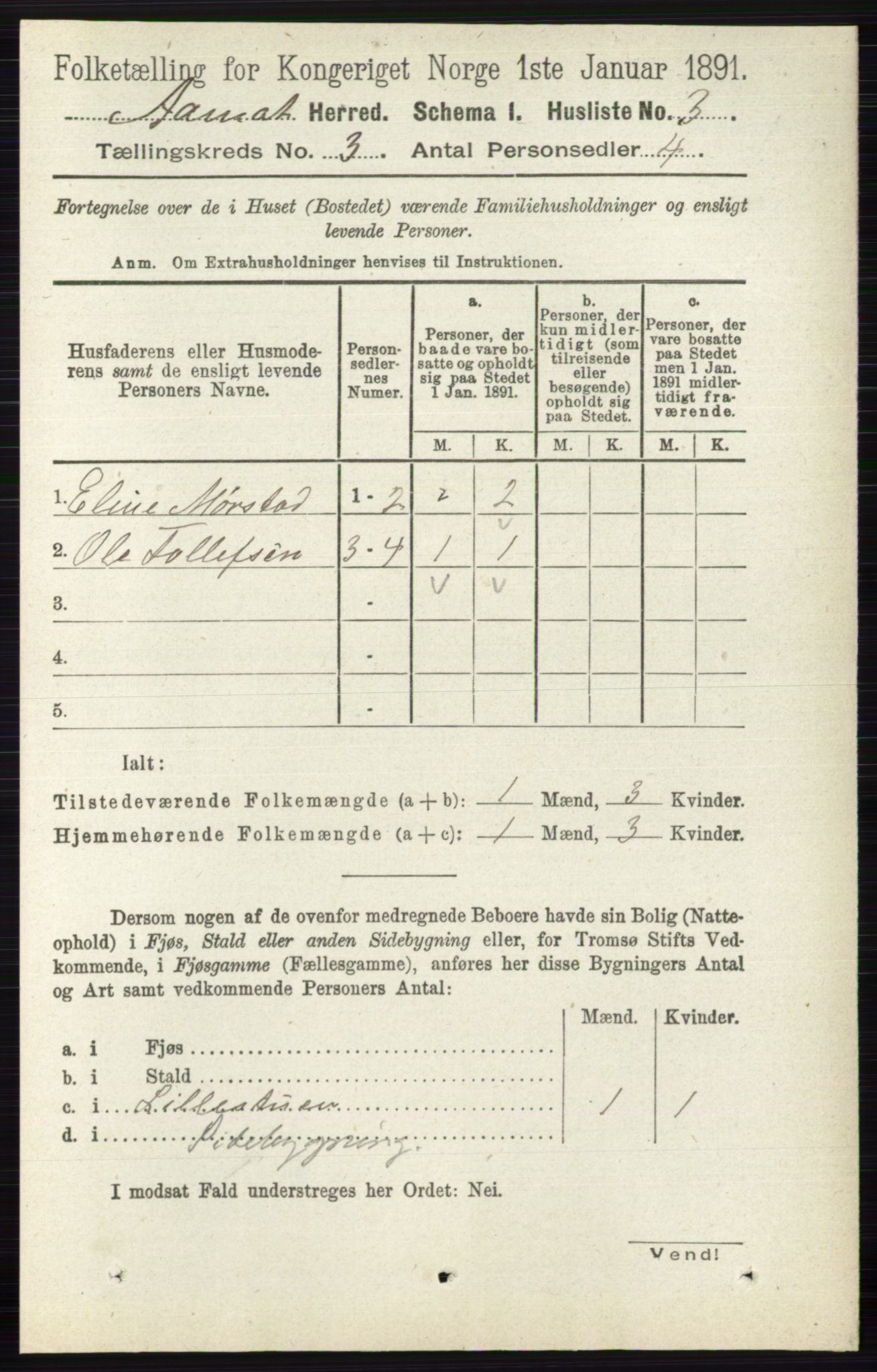 RA, 1891 census for 0429 Åmot, 1891, p. 1388