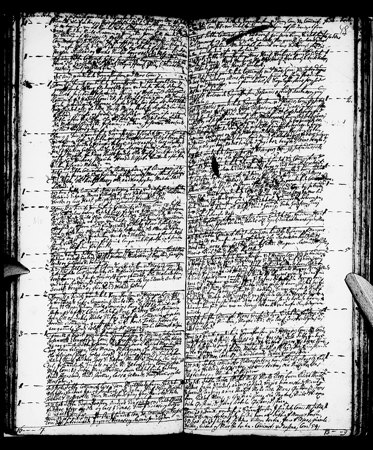 Hamre sokneprestembete, SAB/A-75501/H/Ha/Haa/Haaa/L0003: Parish register (official) no. A 3, 1708-1726, p. 48