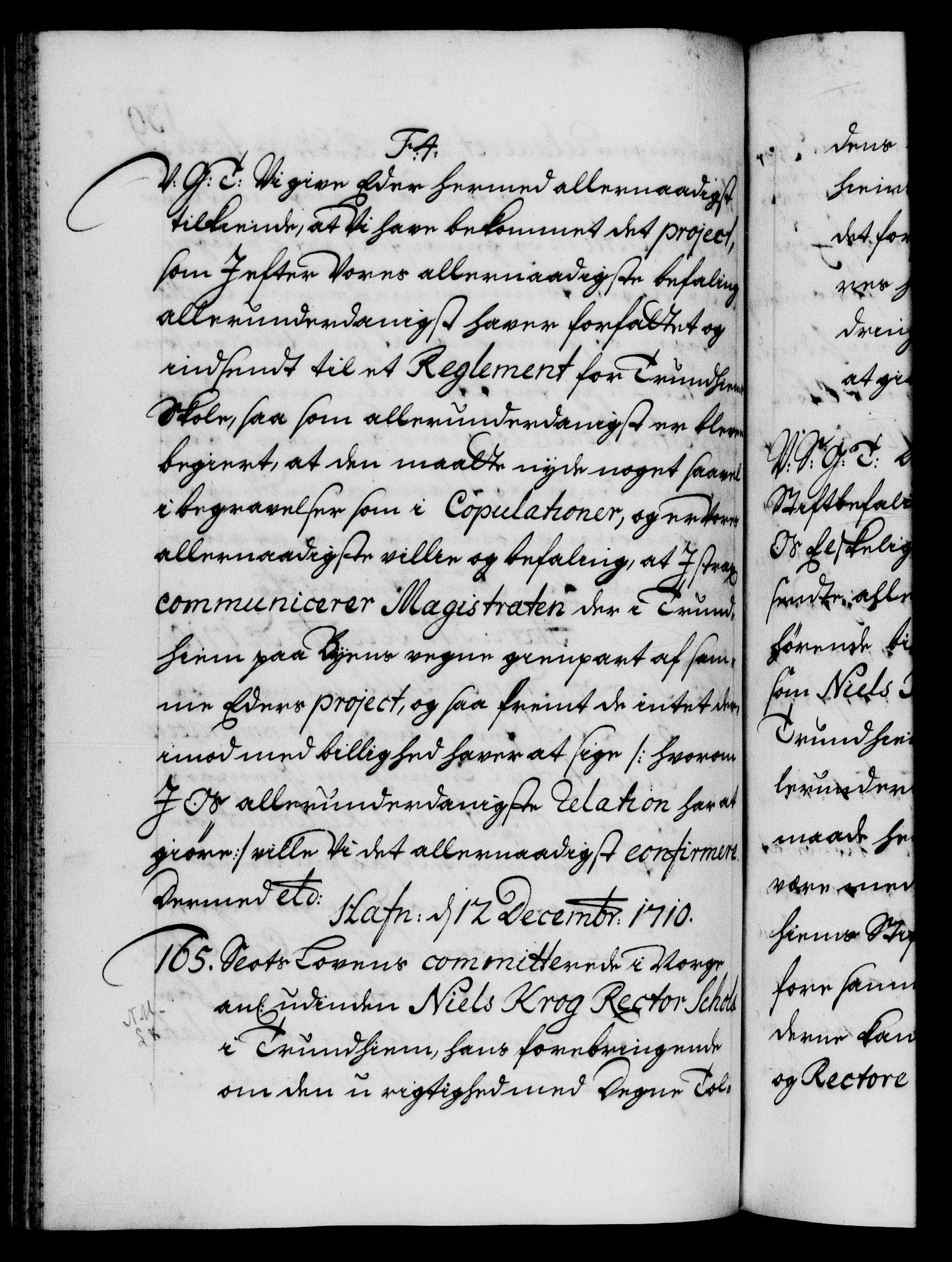 Danske Kanselli 1572-1799, AV/RA-EA-3023/F/Fc/Fca/Fcab/L0019: Norske tegnelser, 1710-1714, p. 139b