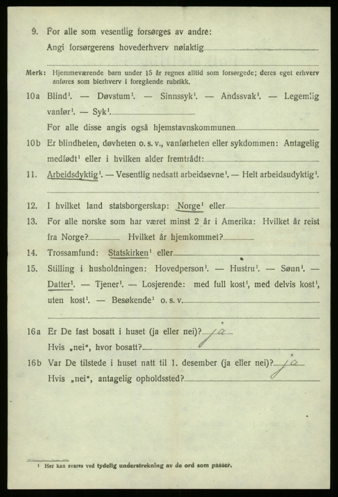 SAB, 1920 census for Eid, 1920, p. 3741