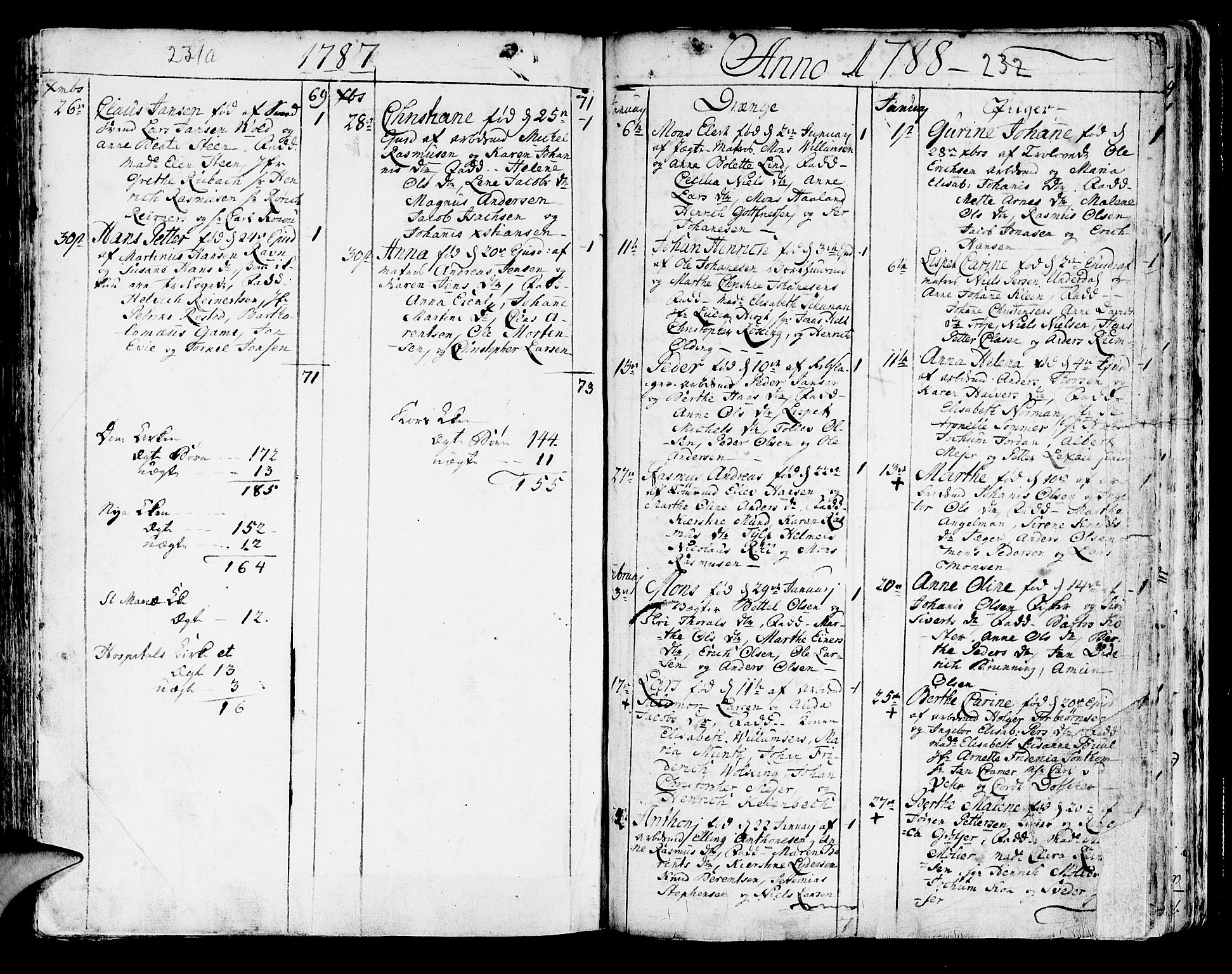 Korskirken sokneprestembete, AV/SAB-A-76101/H/Haa/L0005: Parish register (official) no. A 5, 1751-1789, p. 232