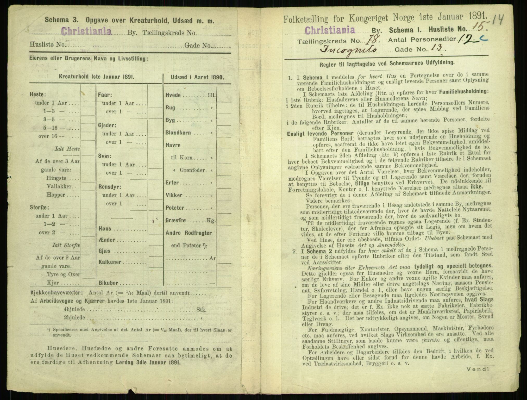 RA, 1891 census for 0301 Kristiania, 1891, p. 40893