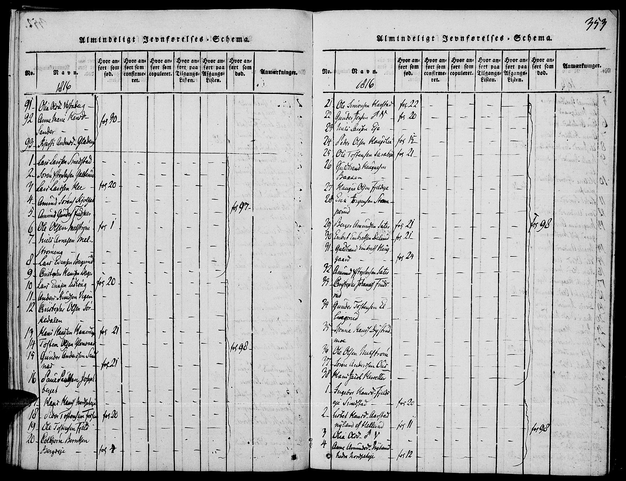 Strøm-Odalen prestekontor, AV/SAH-PREST-028/H/Ha/Haa/L0006: Parish register (official) no. 6, 1814-1850, p. 353