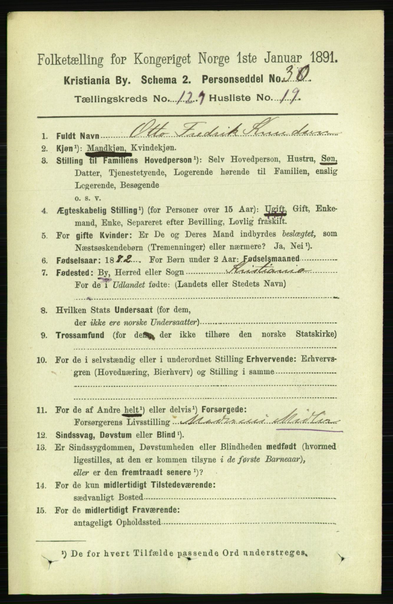 RA, 1891 census for 0301 Kristiania, 1891, p. 69788
