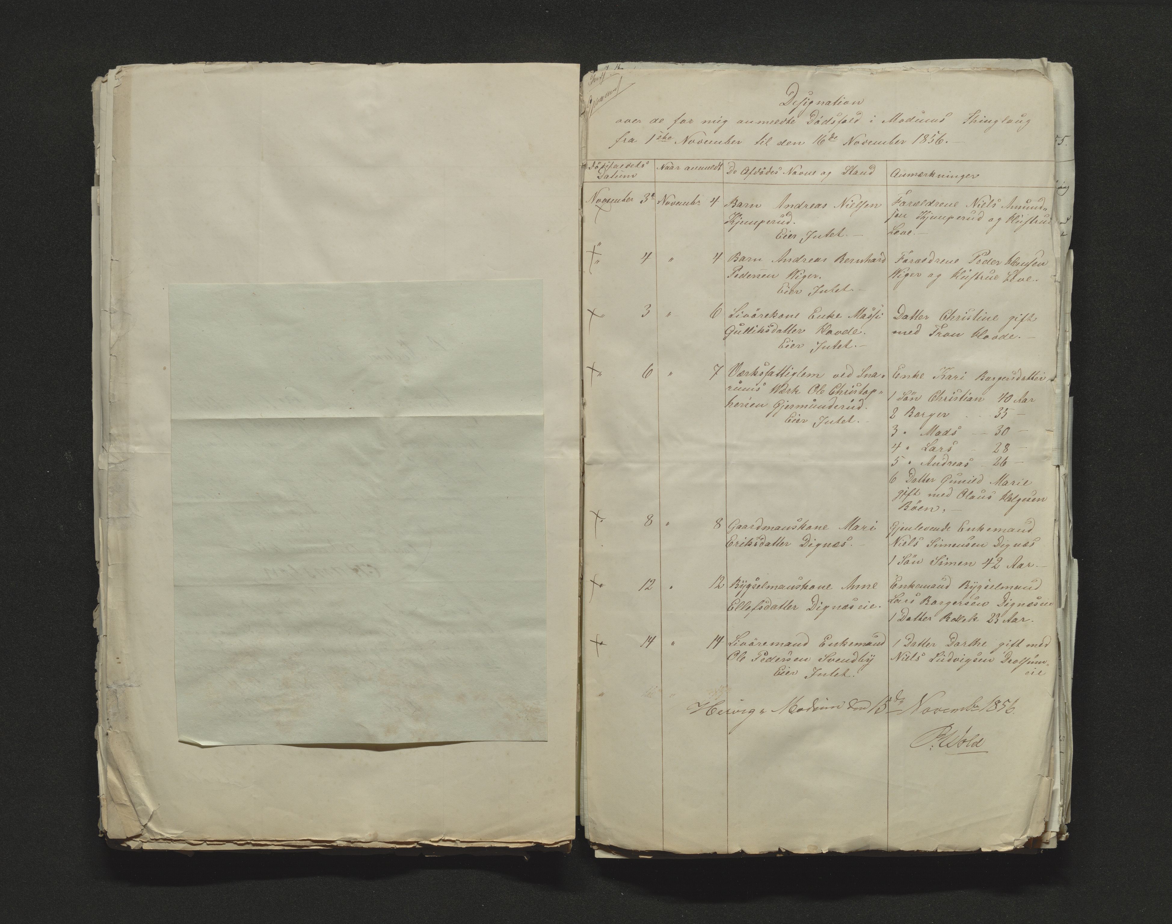 Eiker, Modum og Sigdal sorenskriveri, AV/SAKO-A-123/H/Ha/Hab/L0009: Dødsfallsmeldinger, 1854-1857, p. 325