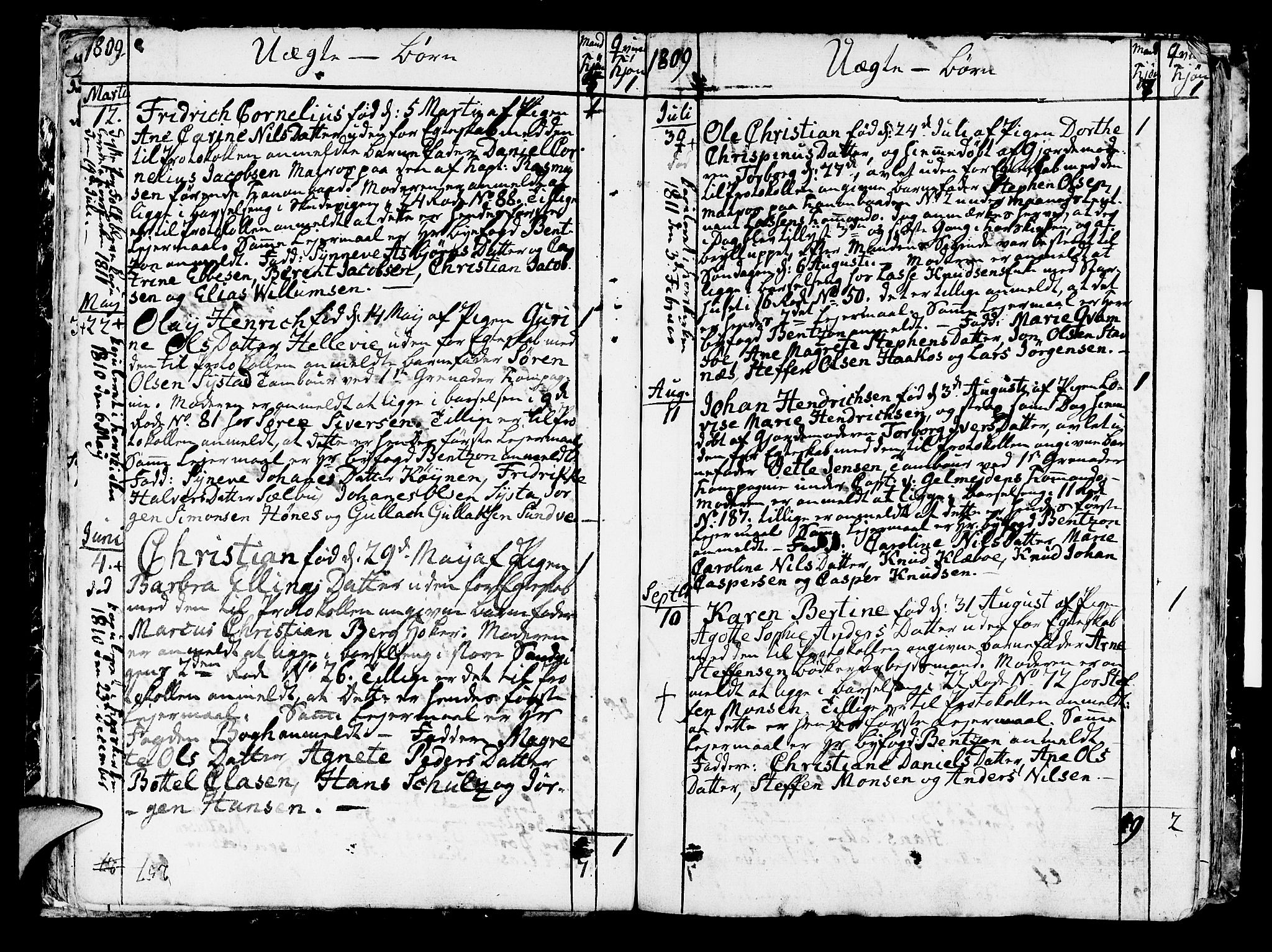 Korskirken sokneprestembete, AV/SAB-A-76101/H/Haa/L0006: Parish register (official) no. A 6, 1790-1820, p. 257