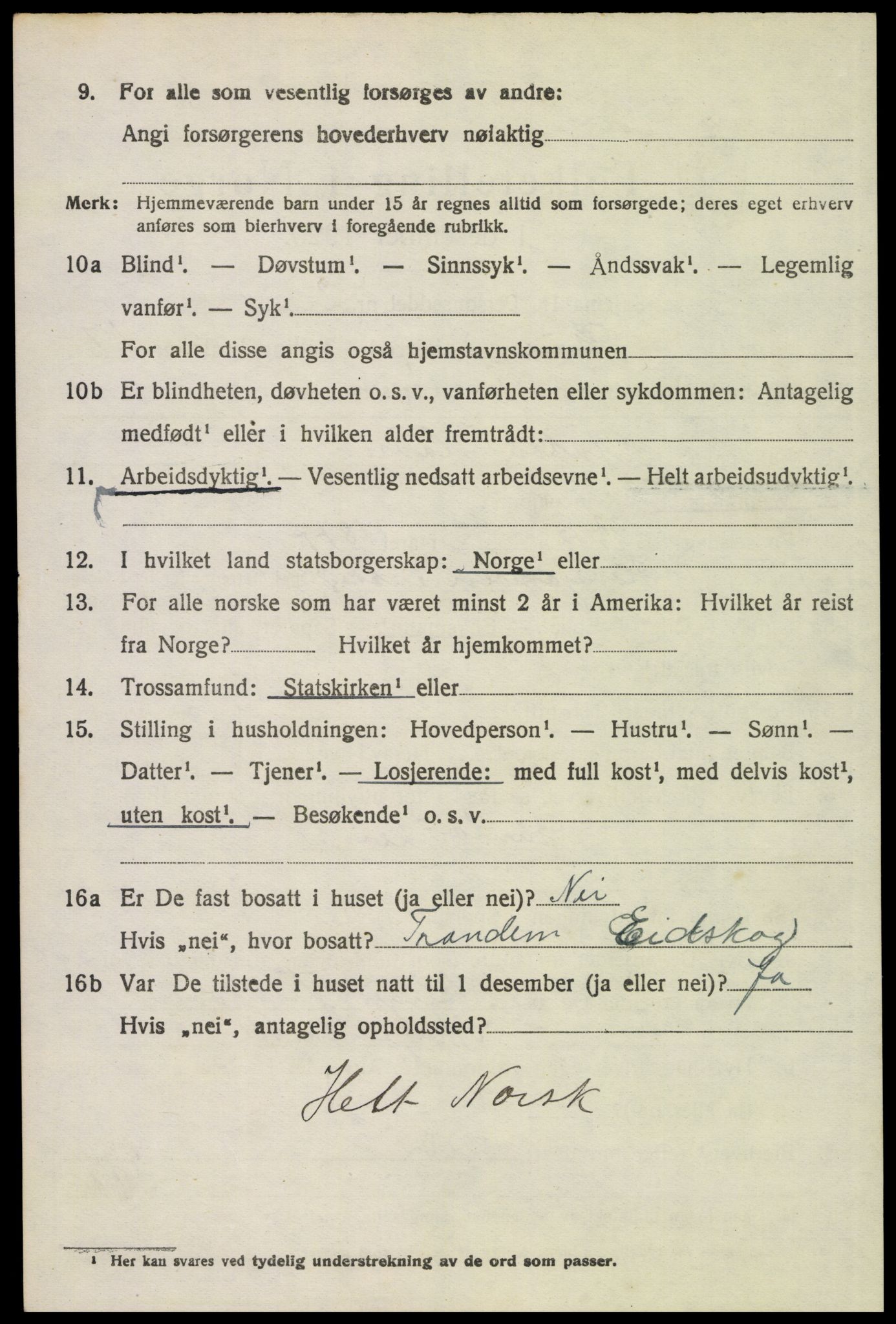 SAH, 1920 census for Grue, 1920, p. 13732