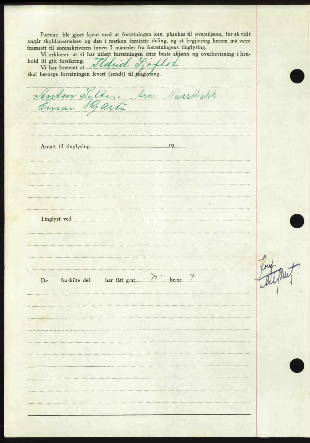 Nordmøre sorenskriveri, AV/SAT-A-4132/1/2/2Ca: Mortgage book no. A115, 1950-1950, Diary no: : 1977/1950