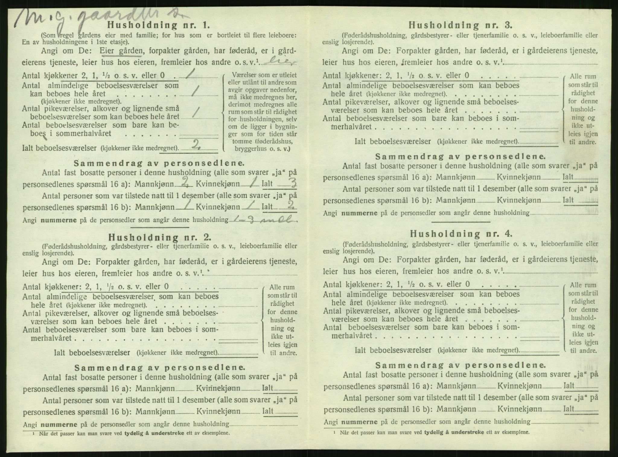 SAT, 1920 census for Tjøtta, 1920, p. 610