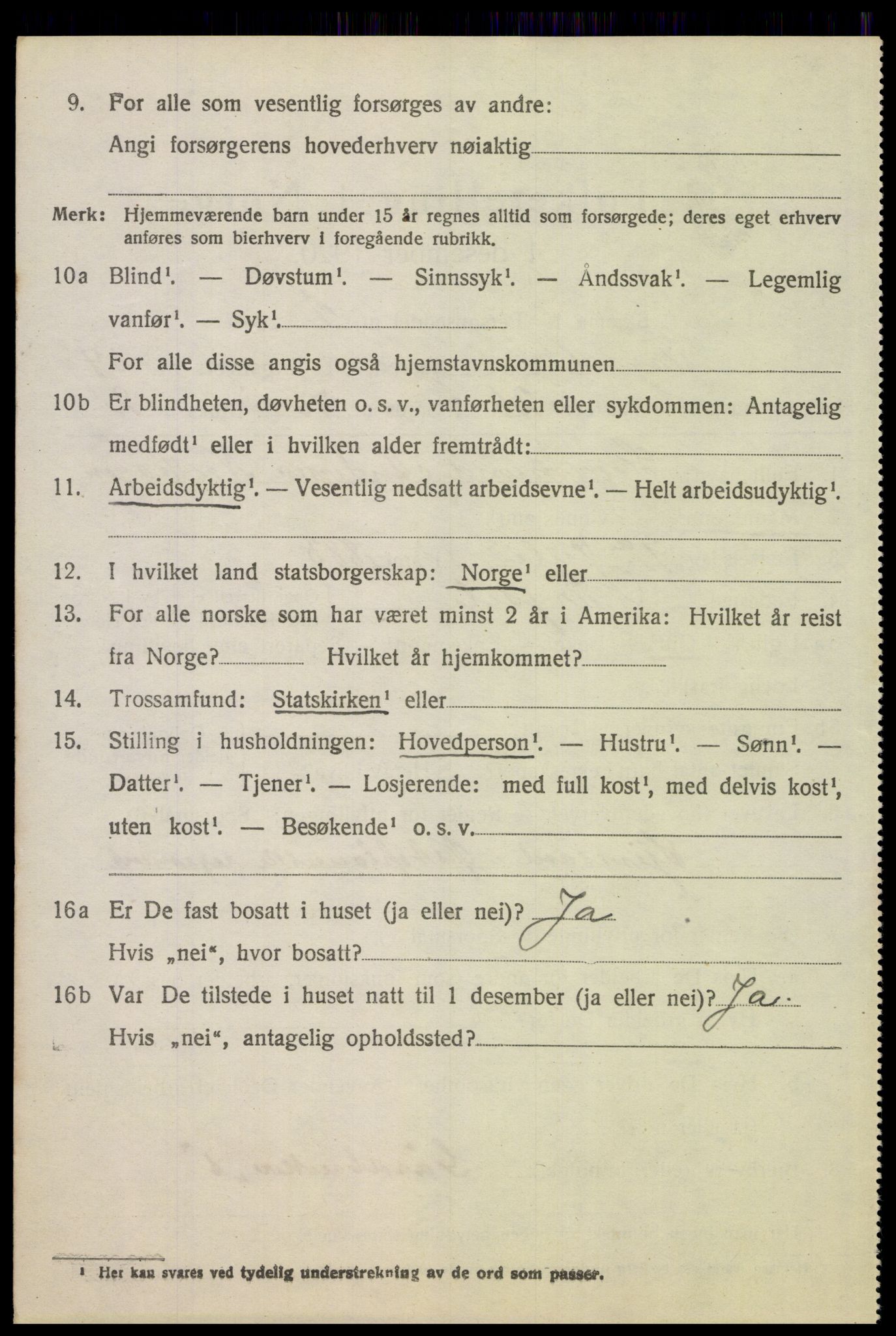 SAH, 1920 census for Trysil, 1920, p. 15526