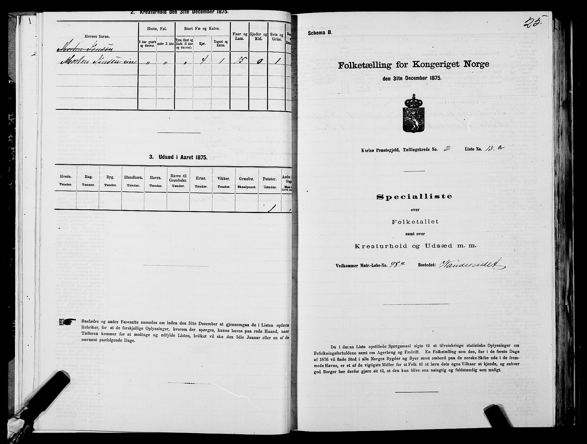 SATØ, 1875 census for 1936P Karlsøy, 1875, p. 2025