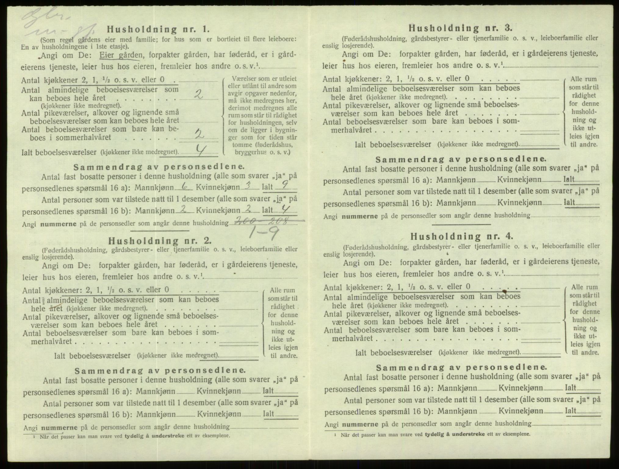 SAB, 1920 census for Davik, 1920, p. 789