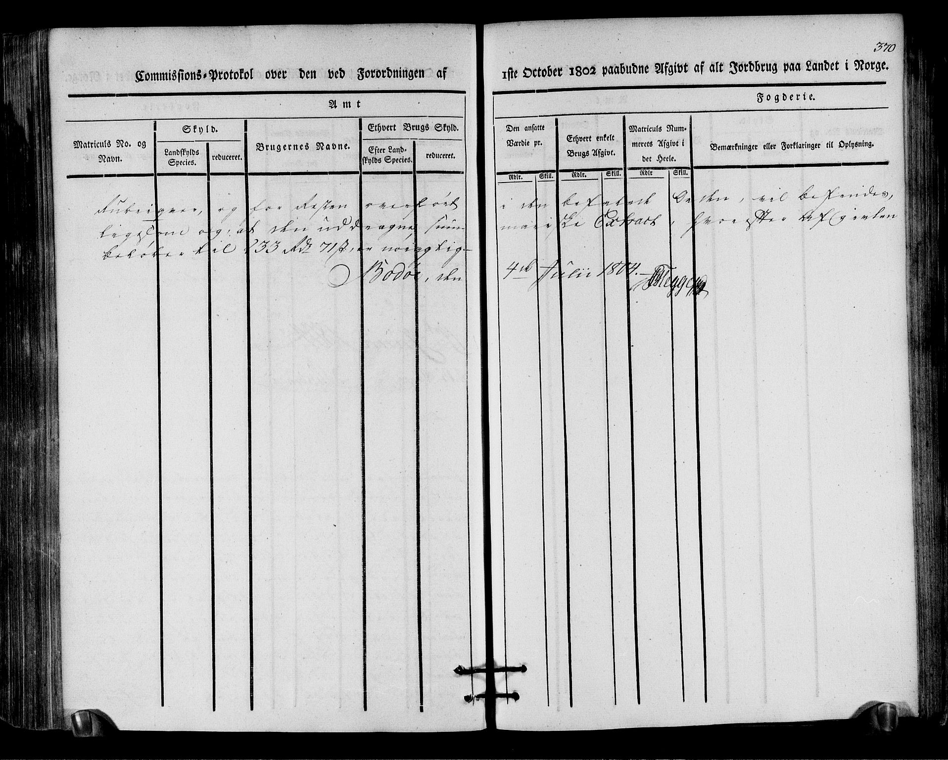 Rentekammeret inntil 1814, Realistisk ordnet avdeling, AV/RA-EA-4070/N/Ne/Nea/L0157: Helgeland fogderi. Kommisjonsprotokoll, 1803, p. 369