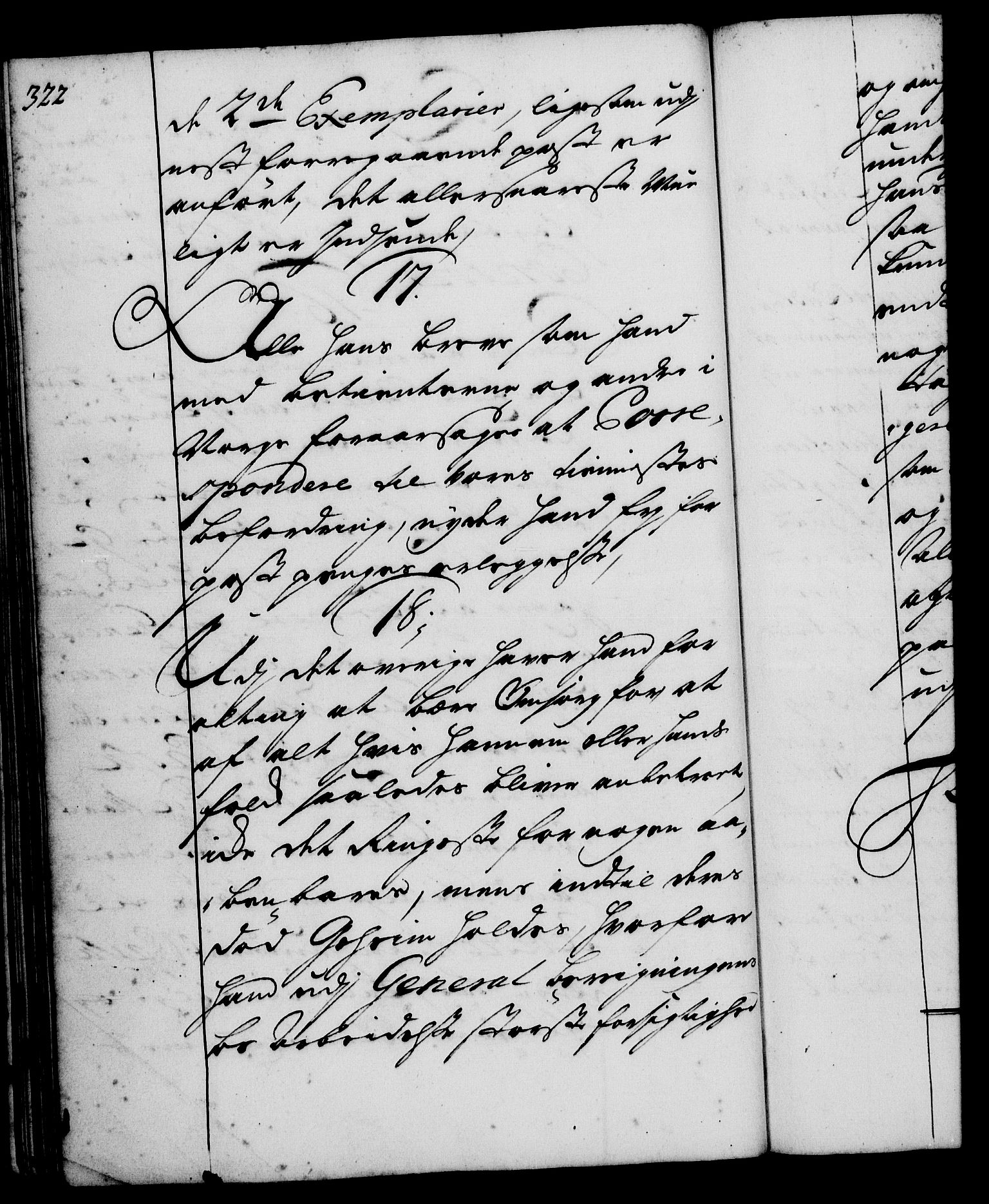 Rentekammeret, Kammerkanselliet, RA/EA-3111/G/Gg/Ggi/L0001: Norsk instruksjonsprotokoll med register (merket RK 53.34), 1720-1729, p. 322