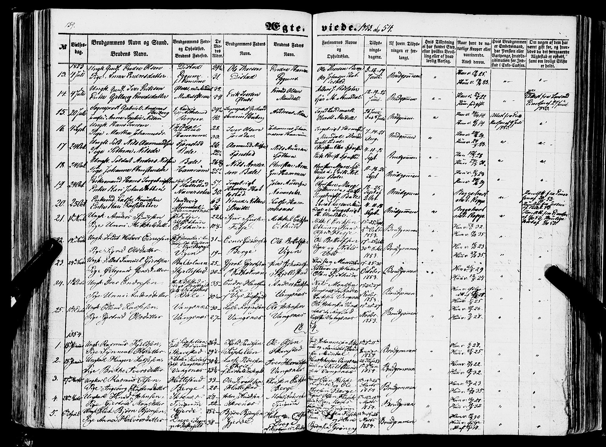 Balestrand sokneprestembete, AV/SAB-A-79601/H/Haa/Haaa/L0002: Parish register (official) no. A 2, 1847-1866, p. 159