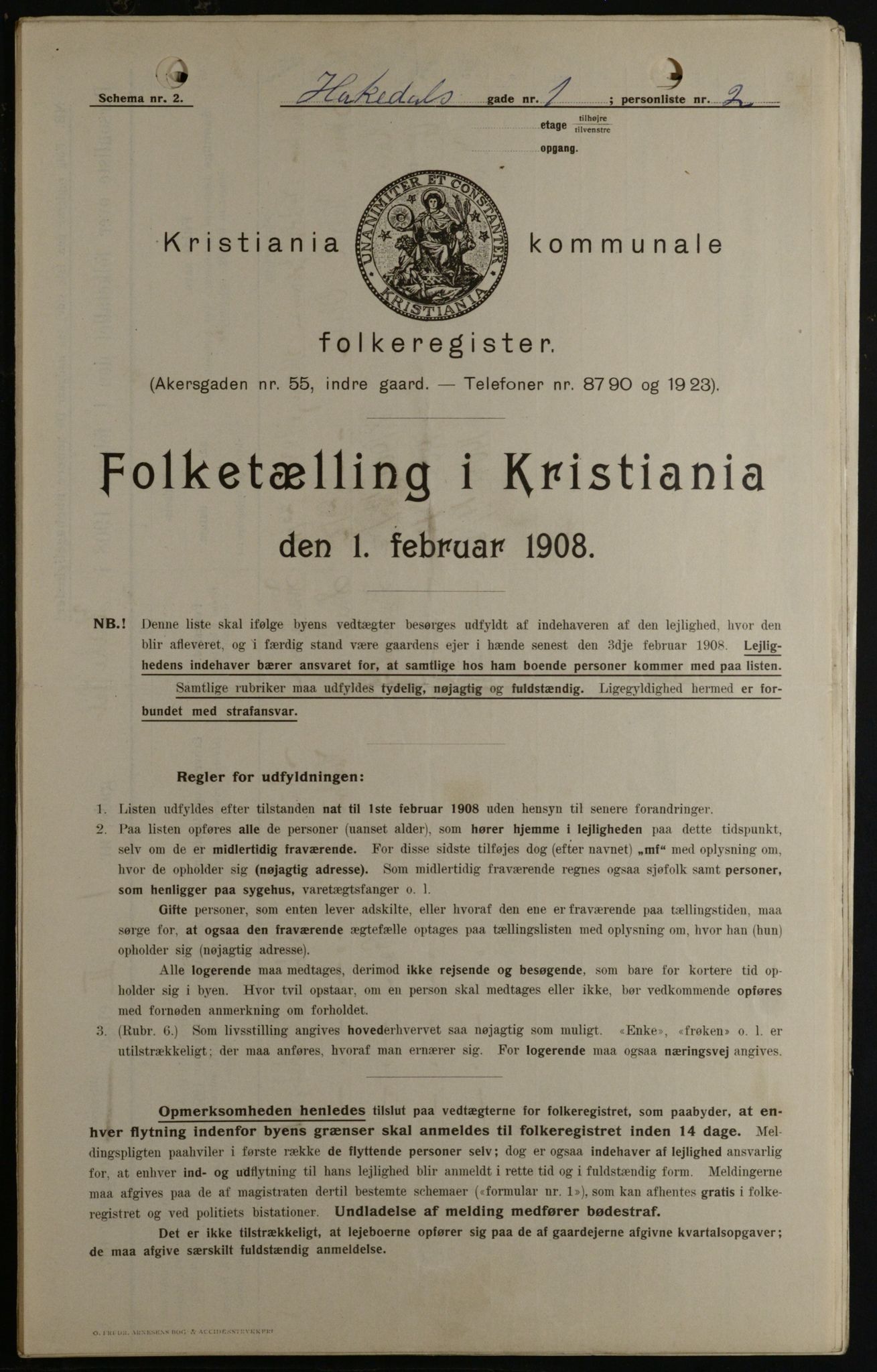 OBA, Municipal Census 1908 for Kristiania, 1908, p. 30721